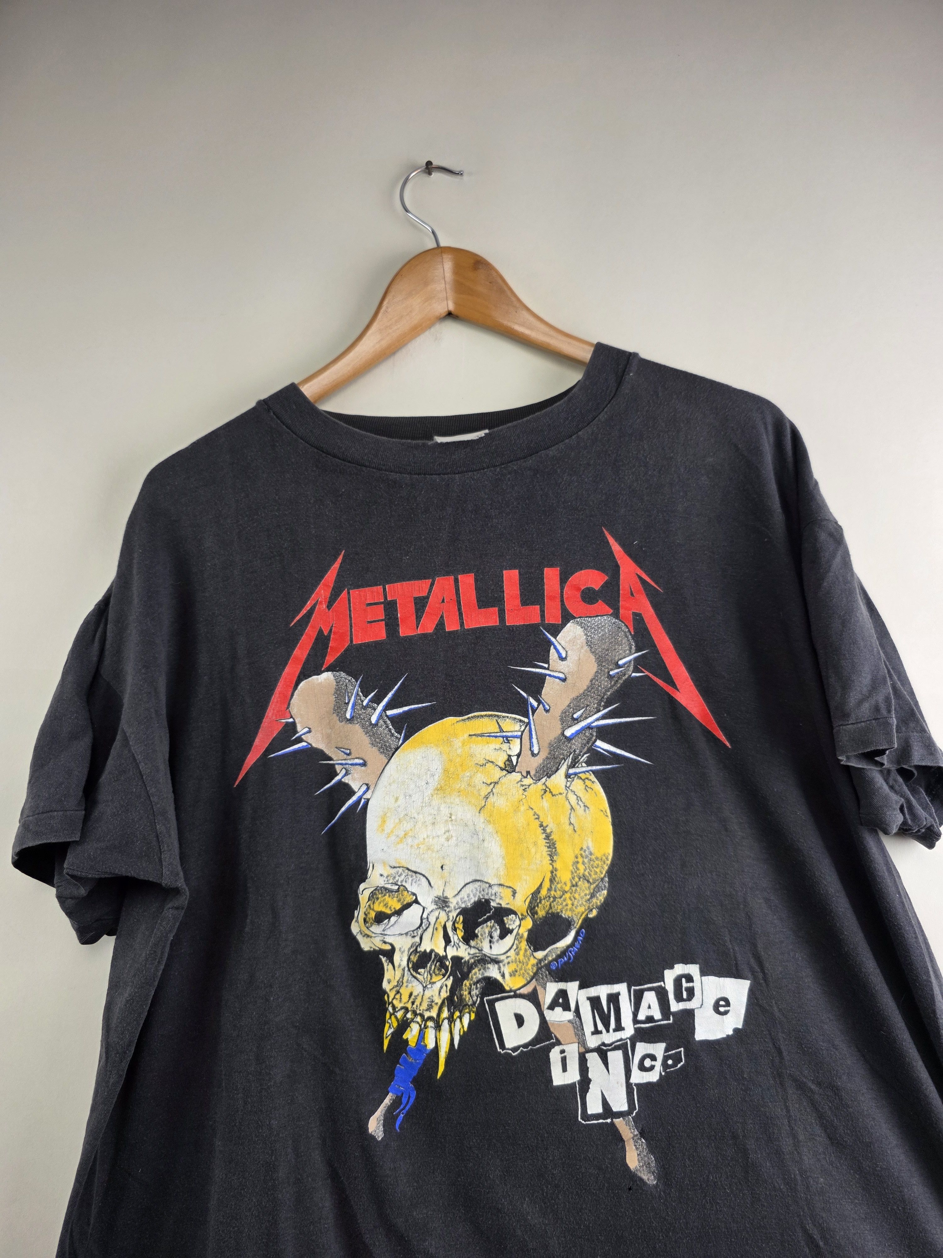 Band Tees × Vintage 1986 Metallica Damage Inc Tour XL 24" 26" Size US XL / EU 56 / 4 - 2 Thumbnail