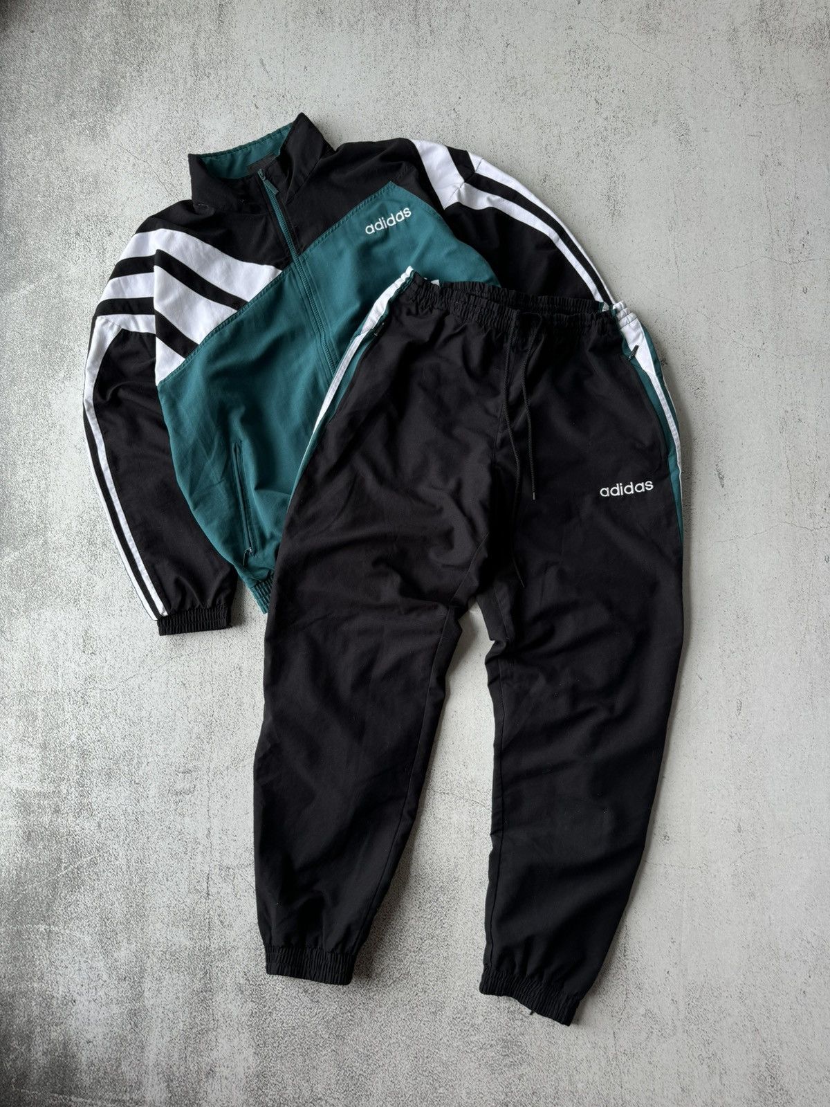 Adidas Adidas Vintage Logo 3 Stripes Retro Track Suit | Grailed