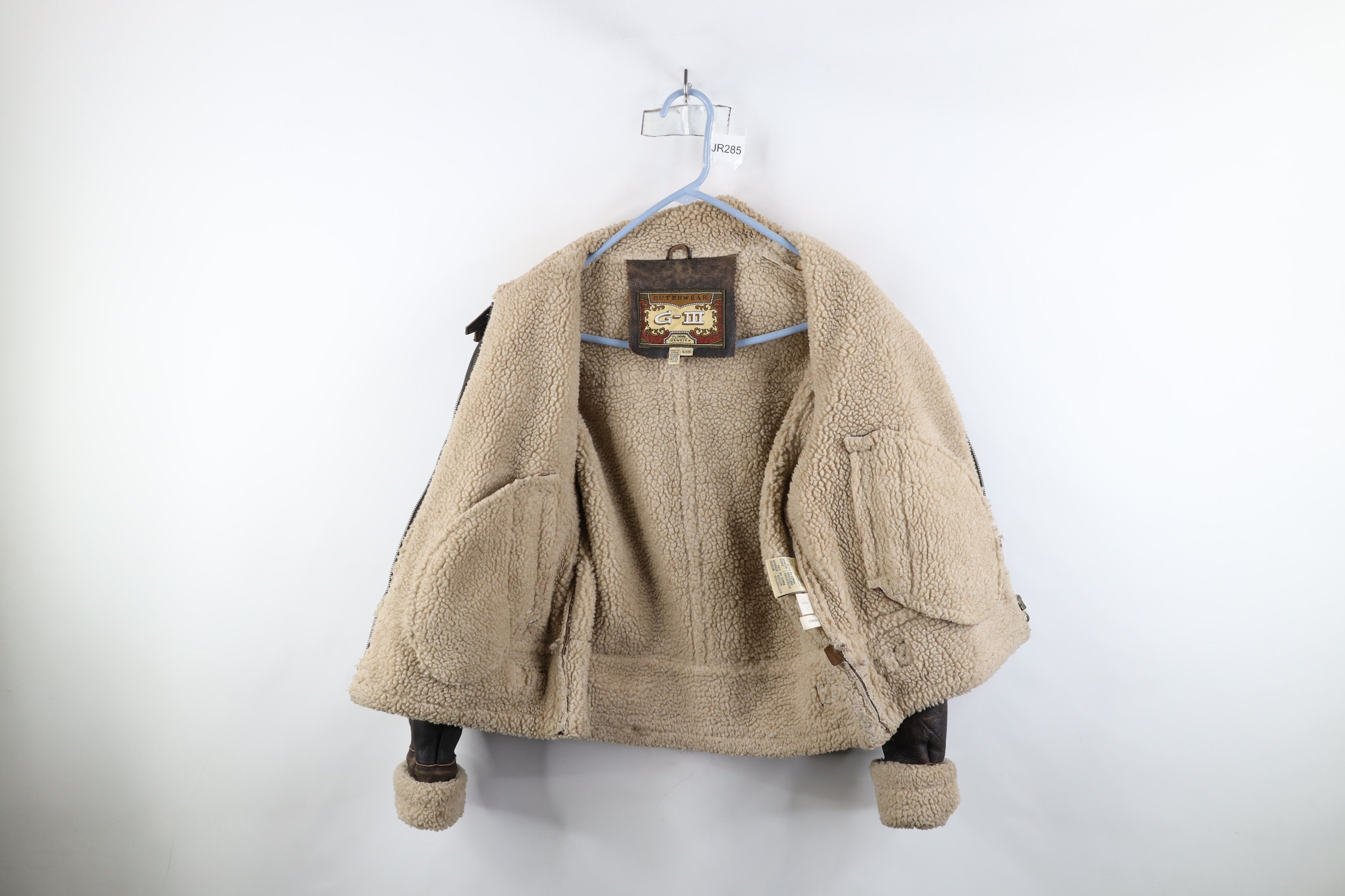 Vintage Vintage 90s Streetwear Lined Leather B3 Bomber Jacket Size S / US 4 / IT 40 - 10 Thumbnail