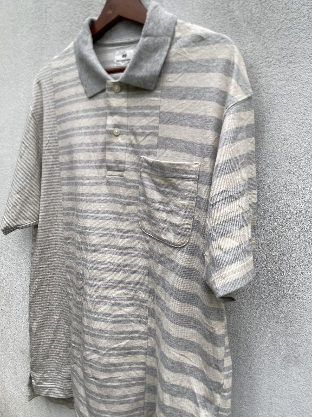 Engineered Garments × Uniqlo Engineered Garments/Uniqlo Striped Collar T Shirt Size US XL / EU 56 / 4 - 6 Thumbnail