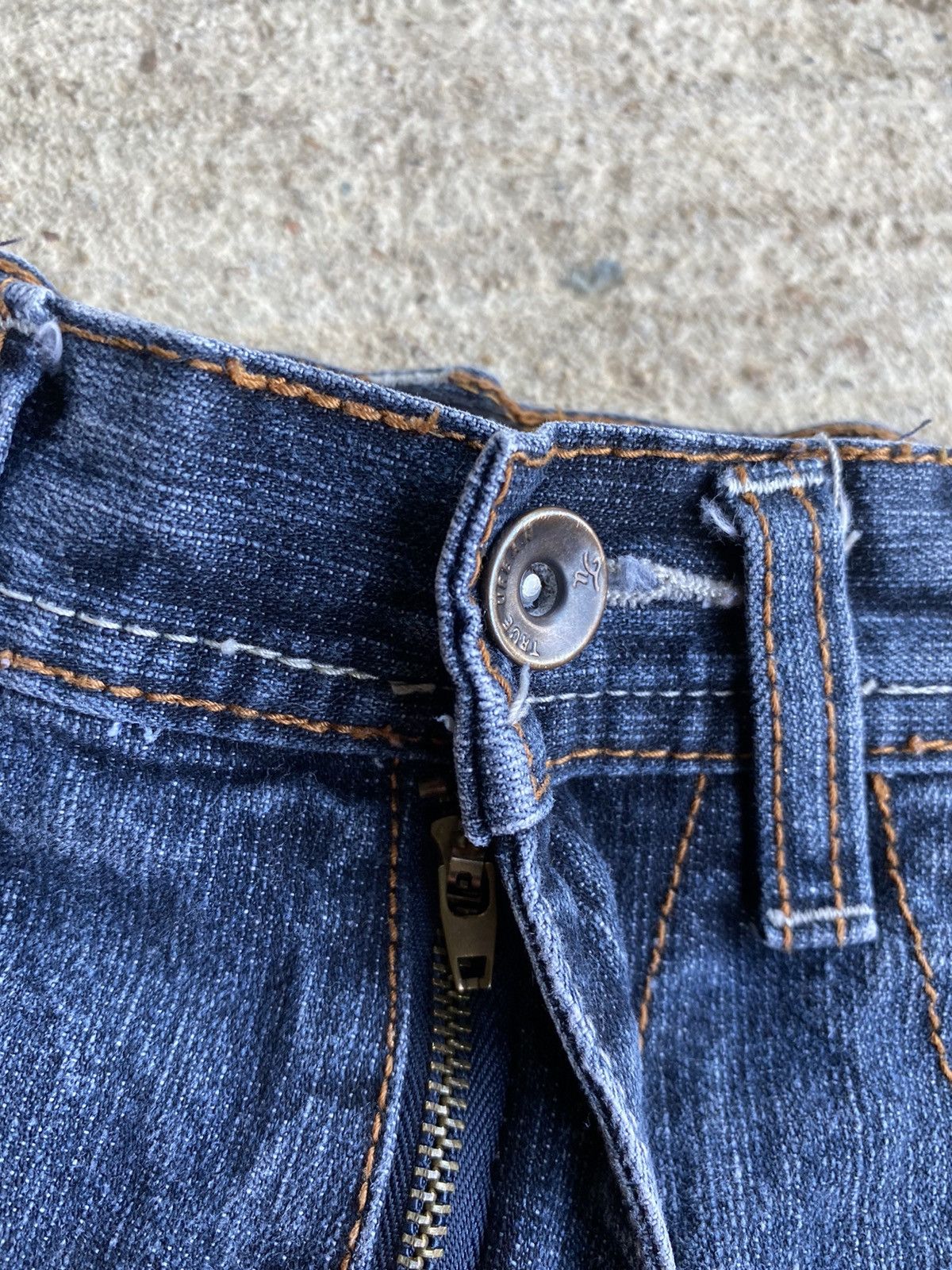 Affliction × Vintage Vintage Y2K Affliction Style Embroidered Pocket Jeans Size US 28 / EU 44 - 7 Thumbnail