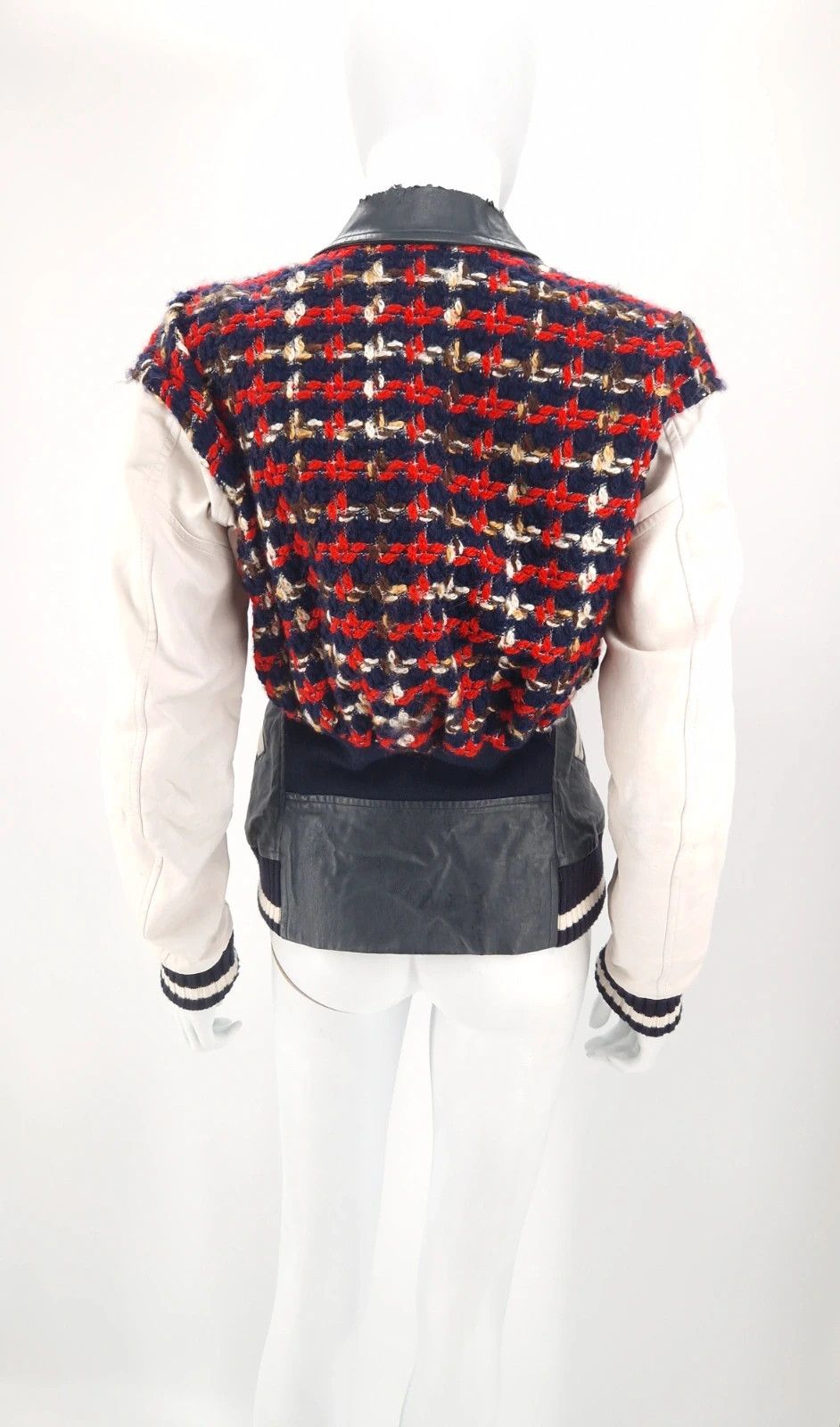 Junya Watanabe Junya Watanabe Tweed & Faux Leather Hybrid Biker Jacket Size M / US 6-8 / IT 42-44 - 6 Thumbnail