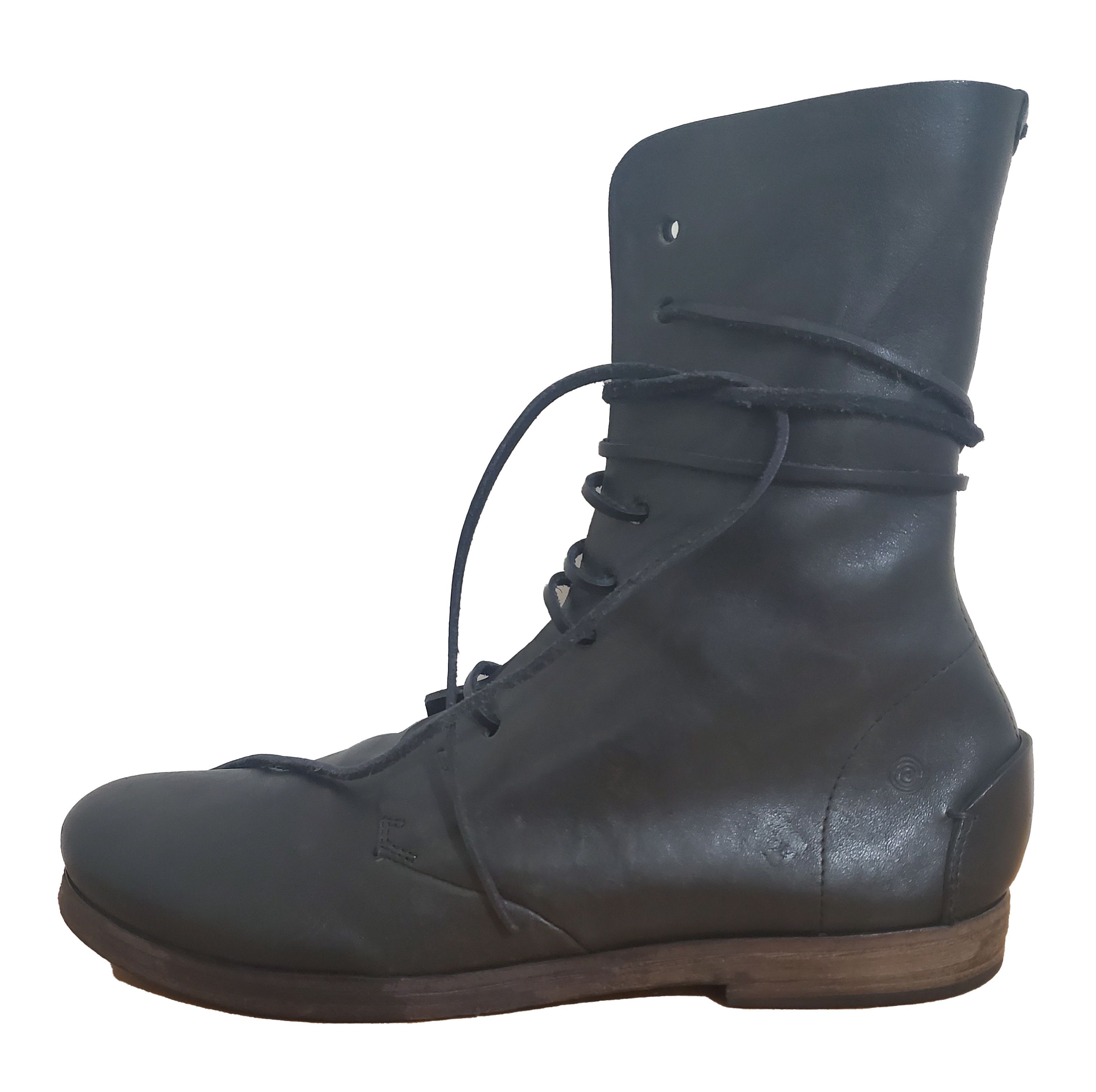 Marsell Zucca Zeppa Black Lace-Up Boots | Grailed