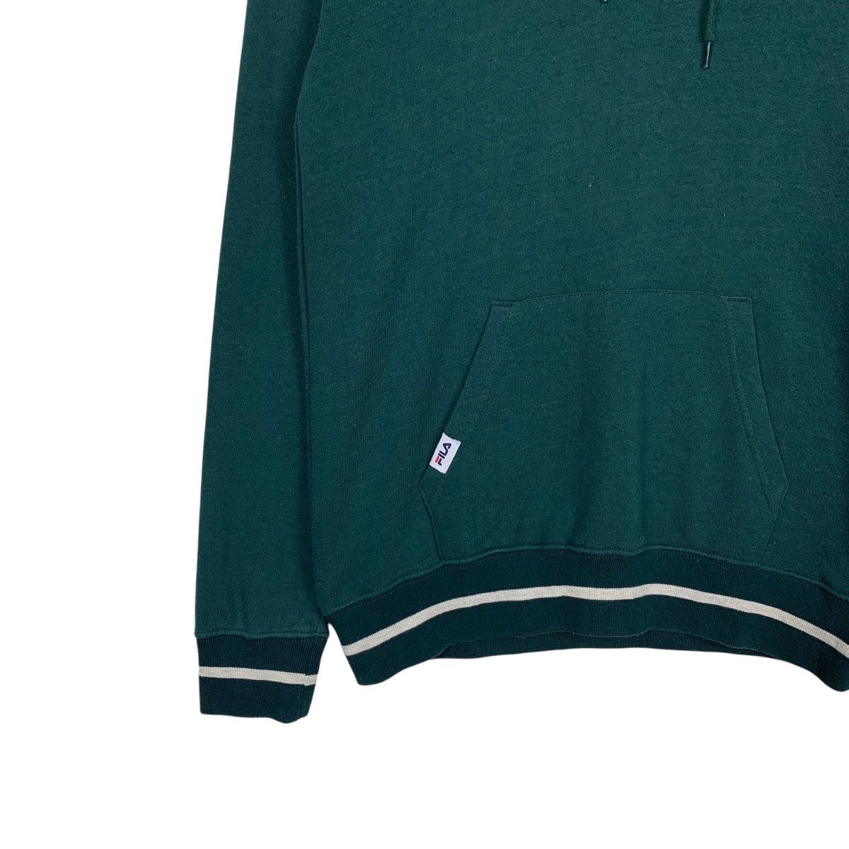 Fila FILA Big Logo Pullover Green Hoodie Sweatshirt #1771-C78 Size US S / EU 44-46 / 1 - 3 Thumbnail