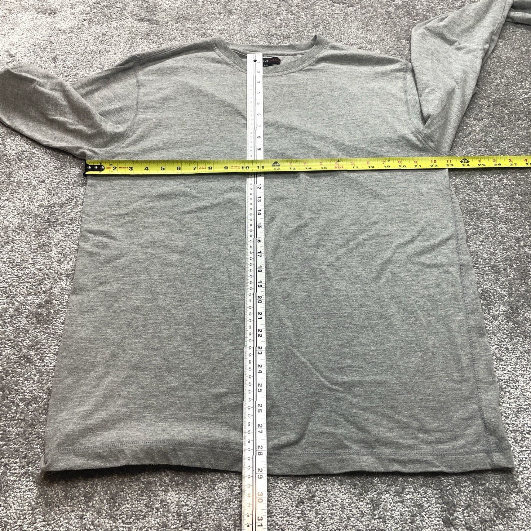 Perry Ellis Perry Ellis America Shirt Mens Large Gray Grey Long Sleeve Pullover Basic Tee Size US L / EU 52-54 / 3 - 2 Thumbnail