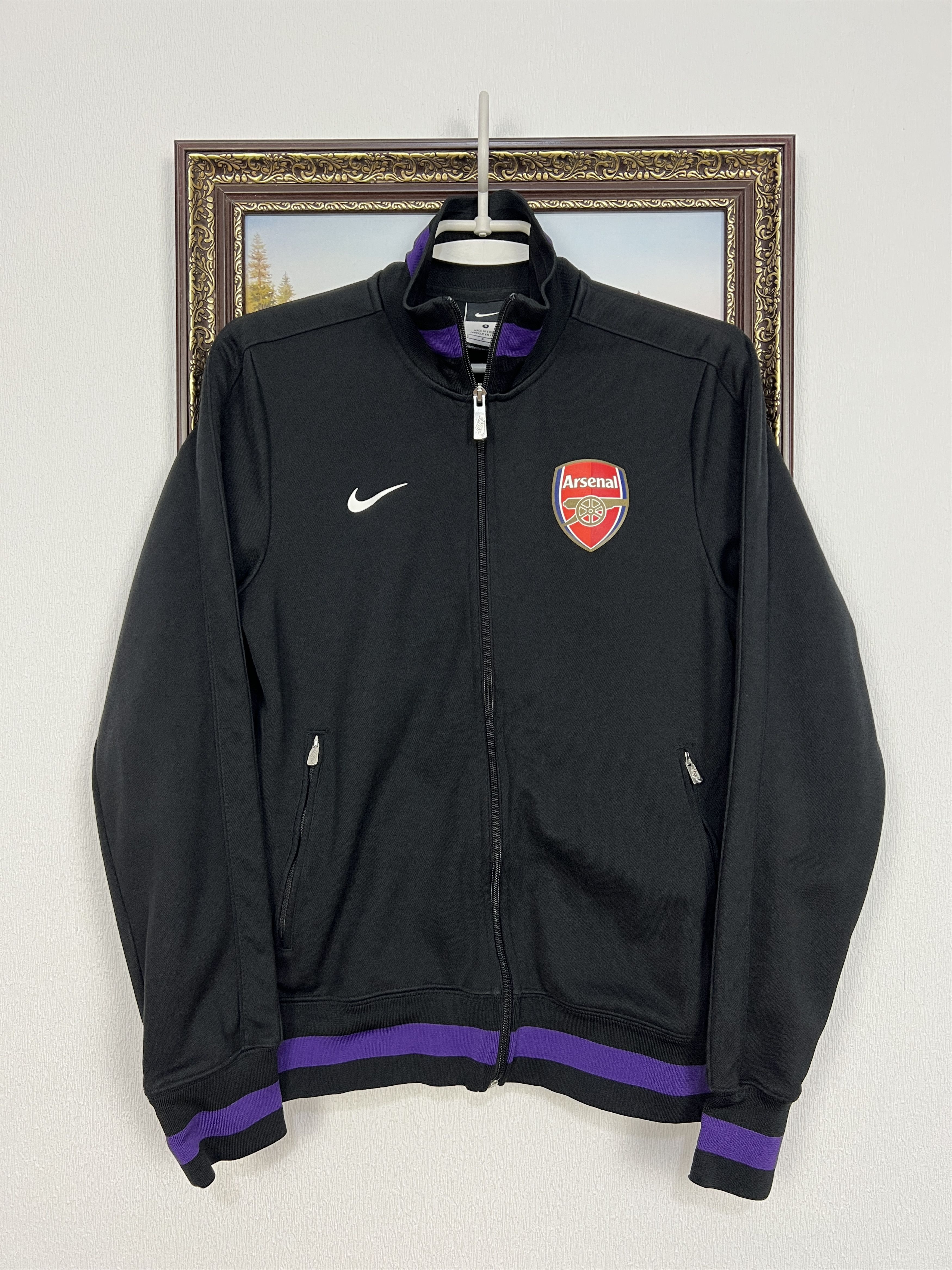 Nike Nike Arsenal Football Black Jacket Soccer Track Top Gunners Size US S / EU 44-46 / 1 - 1 Thumbnail