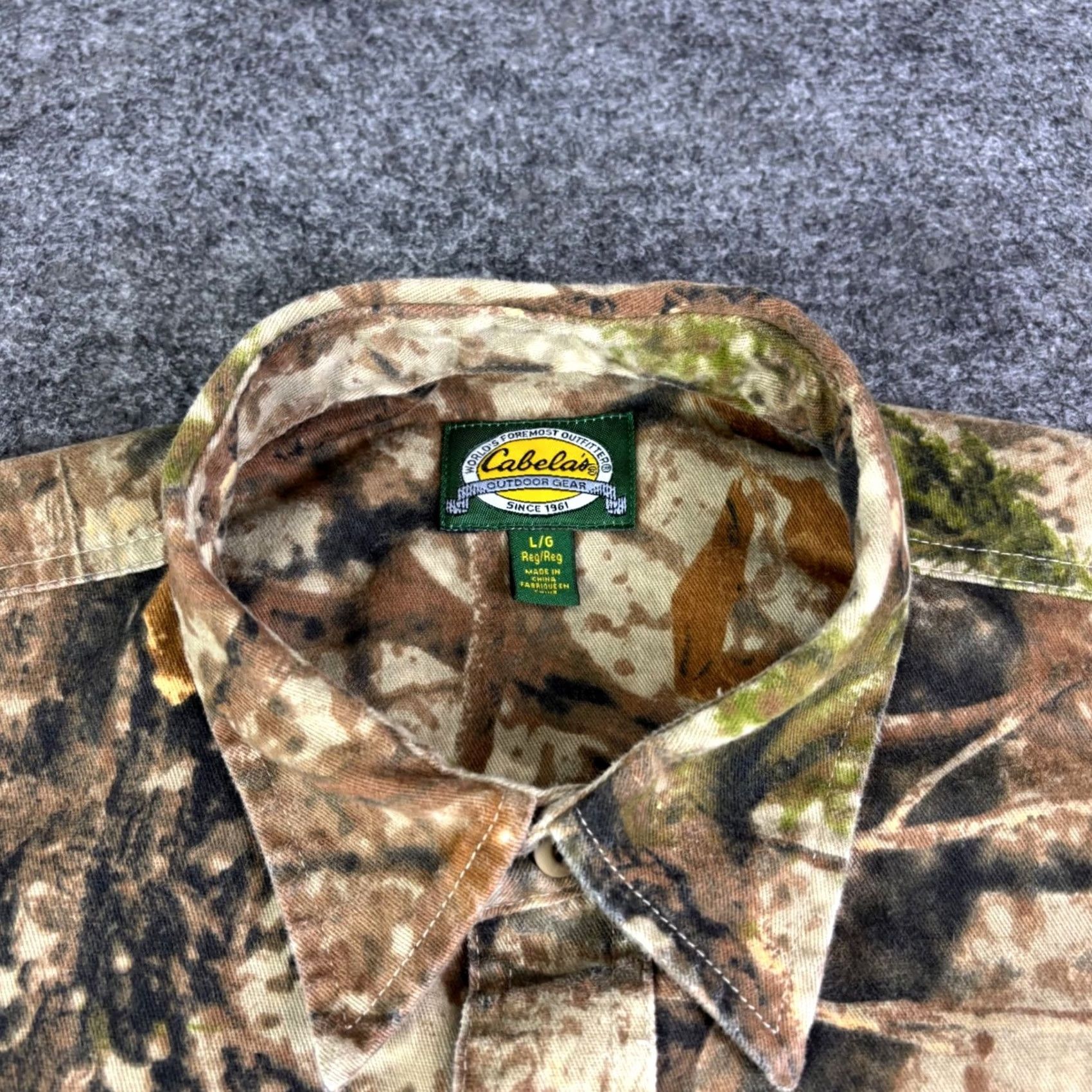 Vintage Cabelas Mens Zonz Woodlands Camo Long Sleeve Button Down Hunting Shirt Large Size US L / EU 52-54 / 3 - 3 Thumbnail