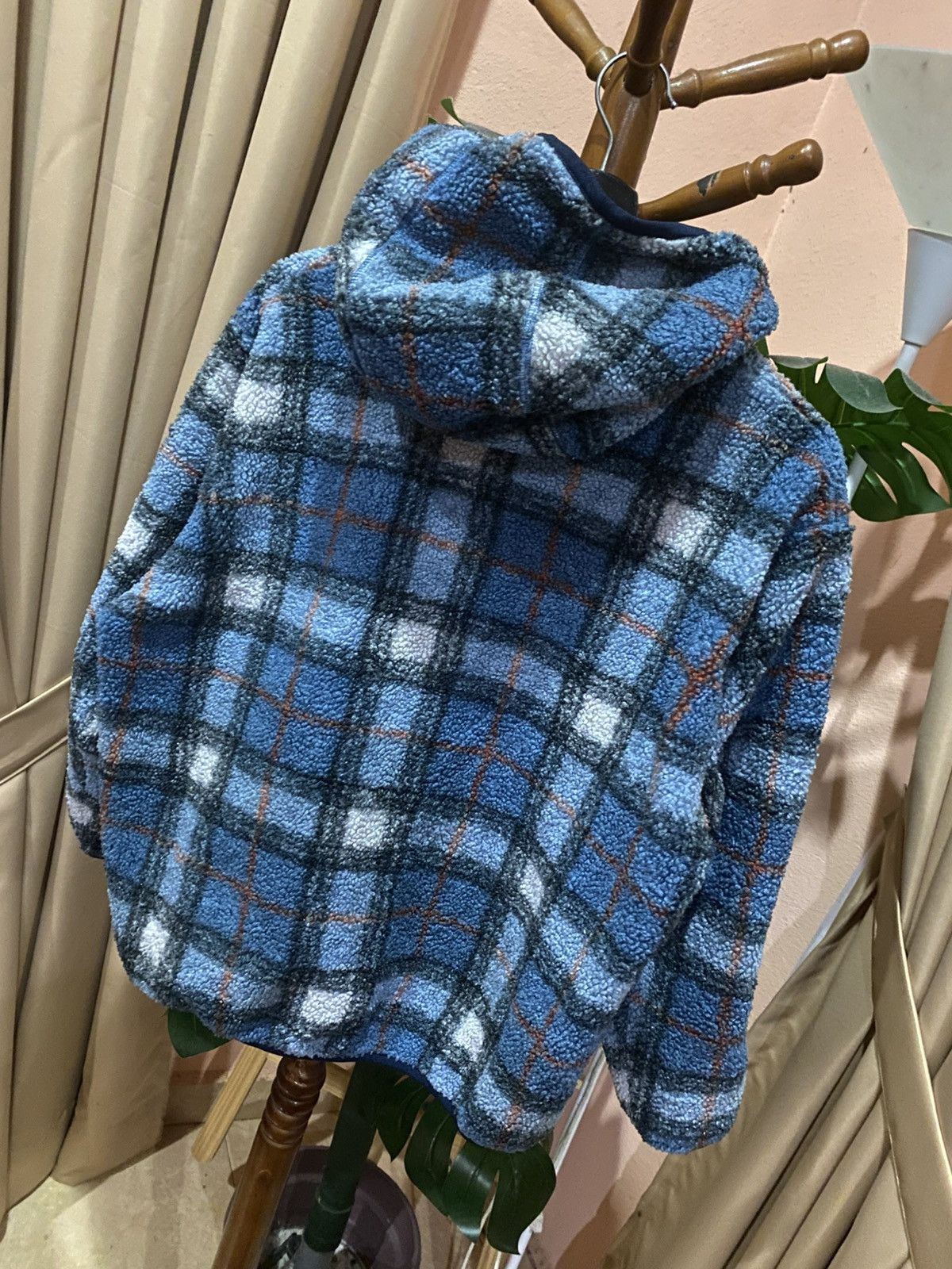 JW Anderson × Uniqlo JW Anderson UNIQLO Fleece Hoodie Plaid Jacket Blue Checkered Size US M / EU 48-50 / 2 - 6 Thumbnail