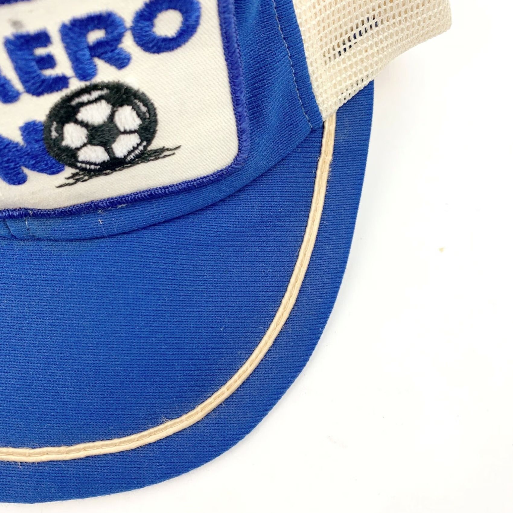 Vintage VINTAGE Numero Uno Patch Soccer Snapback Hat Cap Made in USA Blue 1970s Original Trucker Size ONE SIZE - 2 Thumbnail