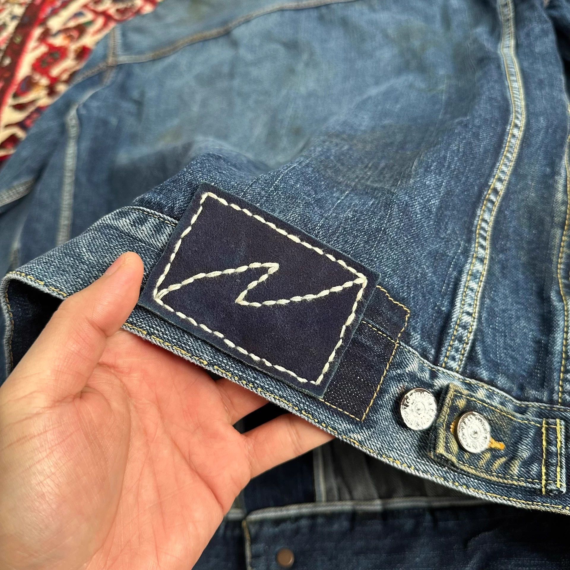 Visvim Visvim 19aw 1000dry Oil Stain Denim Jacket Size 4 Size US XL / EU 56 / 4 - 7 Thumbnail