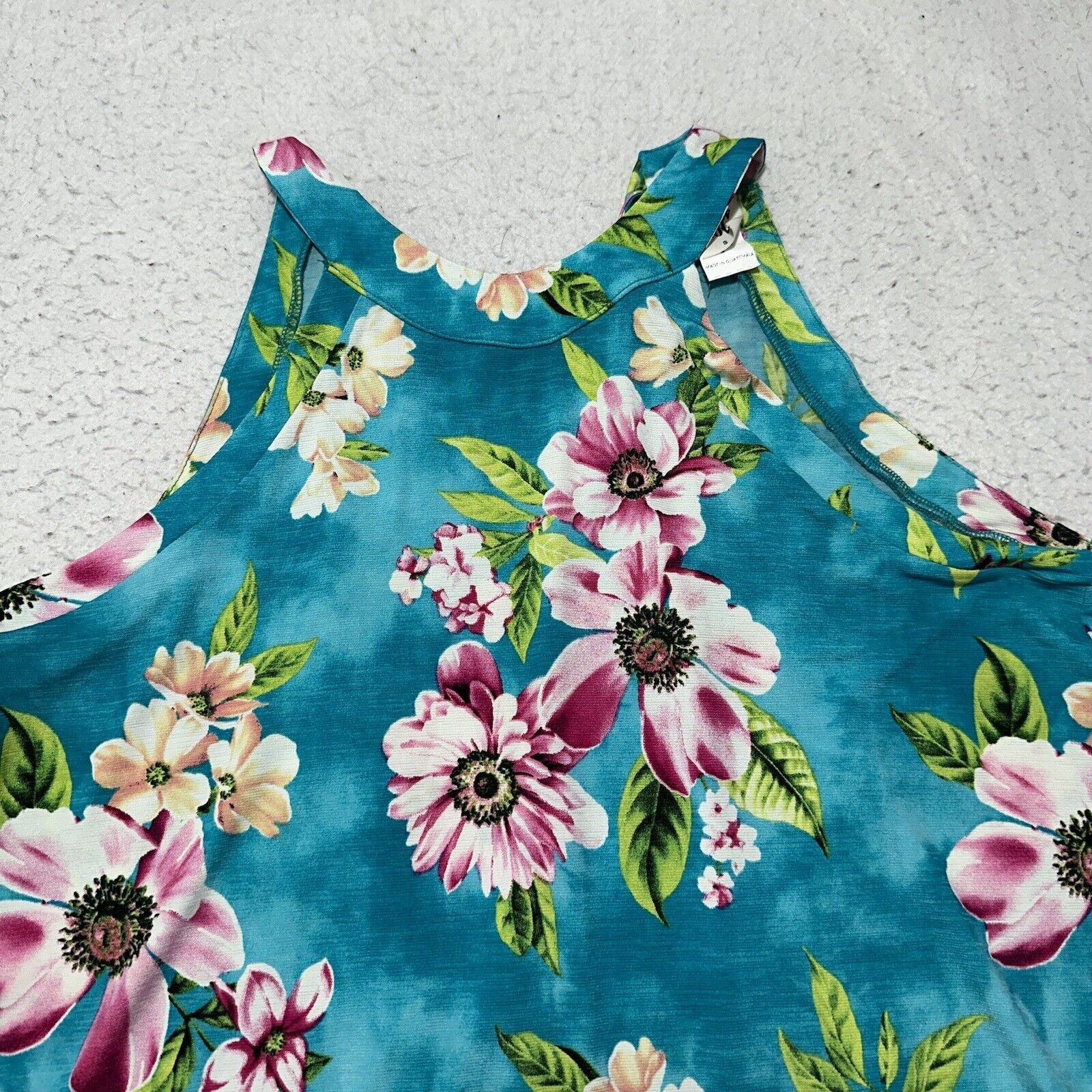 Other Sew In Love Small Tropical Hawaiian Floral Blue Tank Top Size S / US 4 / IT 40 - 9 Thumbnail