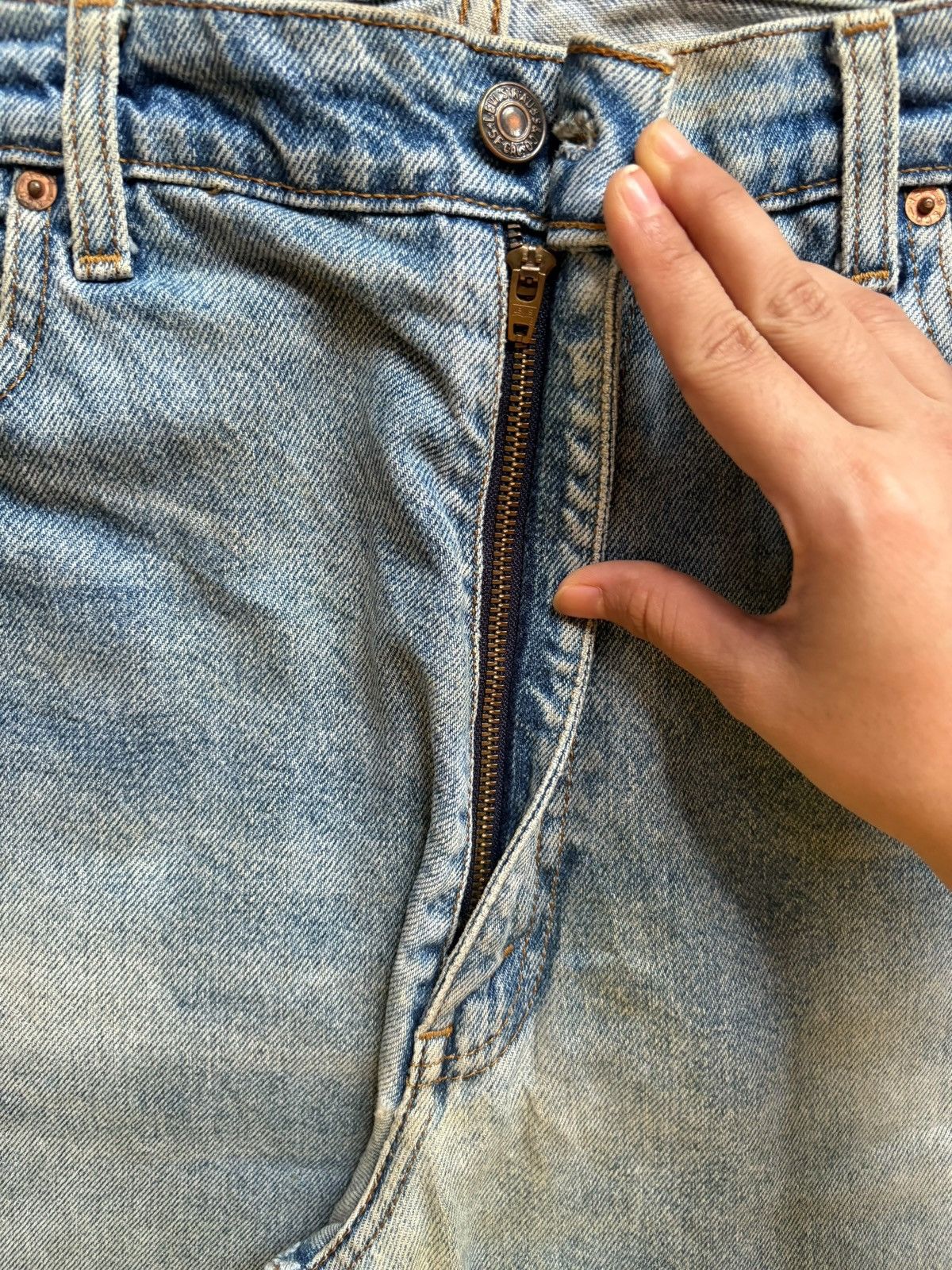 Levi's Vintage 90s Levis 515 Mud Wash Loose Jeans Size US 39 - 3 Thumbnail