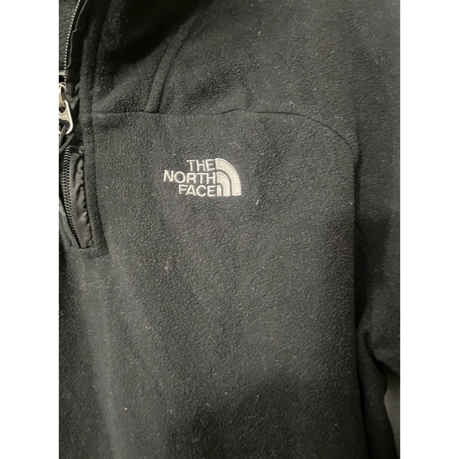 The North Face The North Face Hooded Fleece Jacket Medium 1/4 Zip Pullover Women Black Size M / US 6-8 / IT 42-44 - 4 Thumbnail