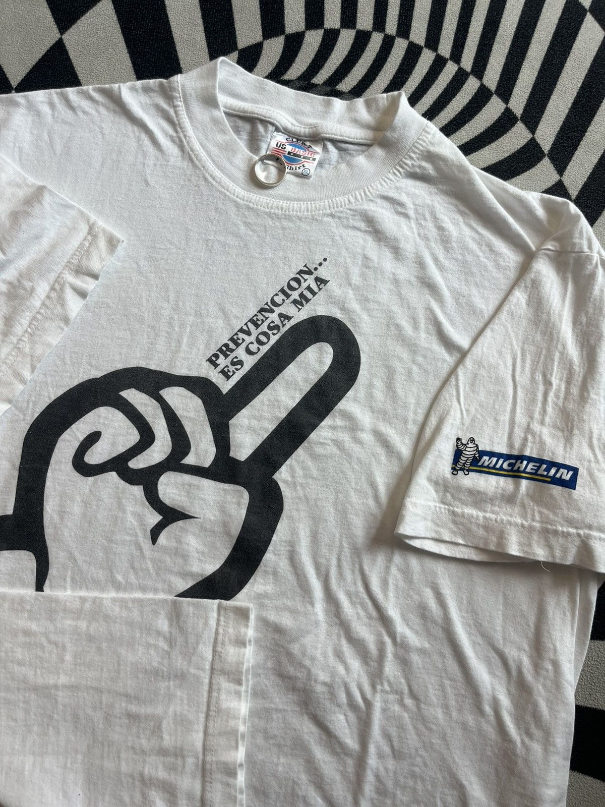 Vintage Vintage MICHELIN PREVENCION ES COSA MIA promo 90’s Tshirt Size US XL / EU 56 / 4 - 6 Thumbnail