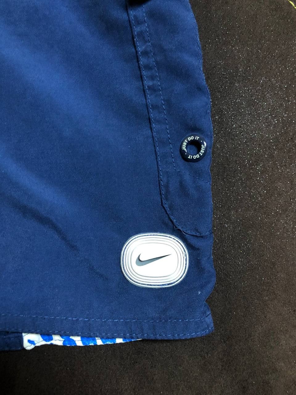Nike NIKE Y2K Swim Trunks Navy Blue Spell Out Logo Board Shorts Size US 32 / EU 48 - 10 Thumbnail
