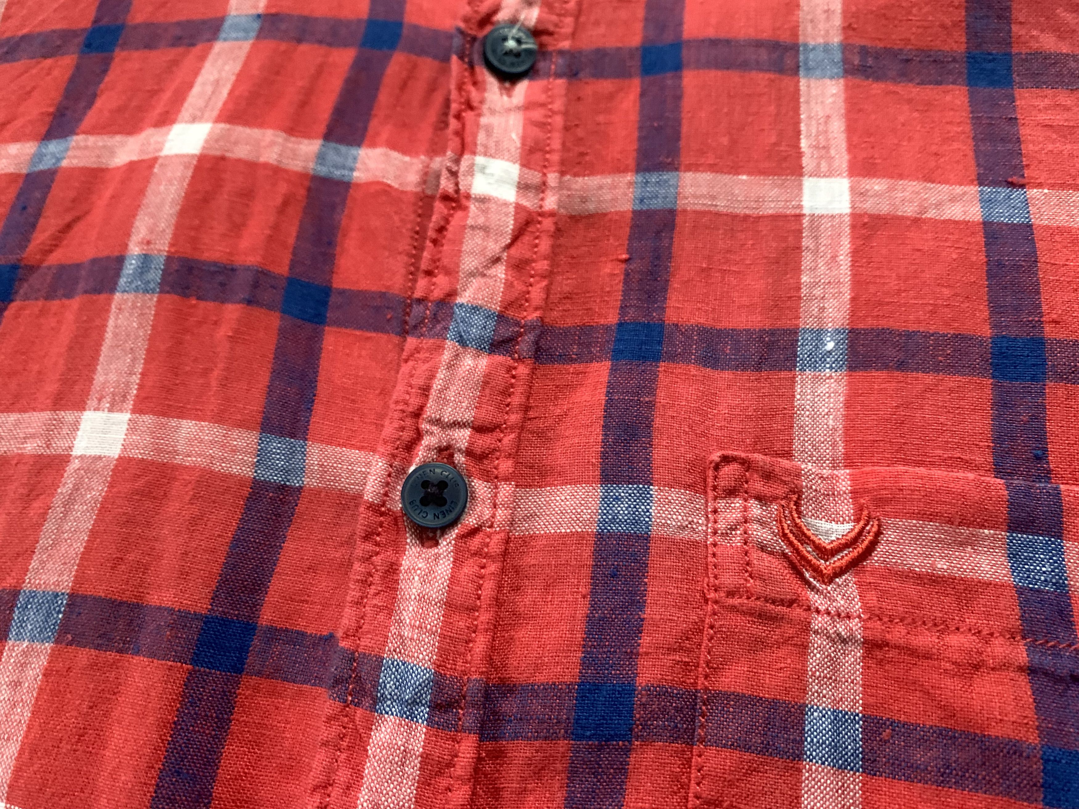Other Linen Club Studio Plaid Linen Long Sleeve Shirt Size US L / EU 52-54 / 3 - 5 Thumbnail