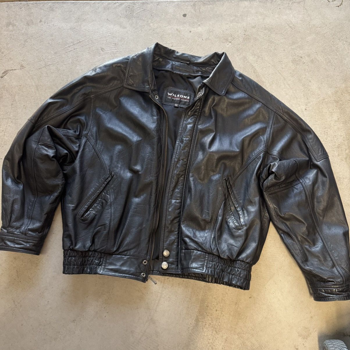 Wilsons Leather 1980s wilson leather jacket Size US XL / EU 56 / 4 - 1 Thumbnail