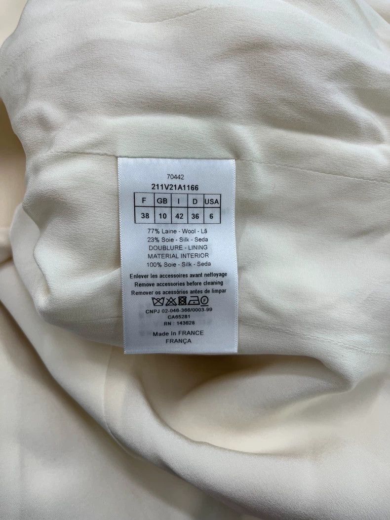 Dior Dior White lacing silk suit Size XS / US 0-2 / IT 36-38 - 4 Thumbnail