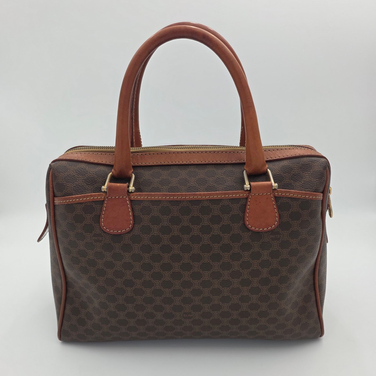 Celine Céline Paris Vintage Macadam Triomphe Boston Bag Size ONE SIZE - 2 Thumbnail