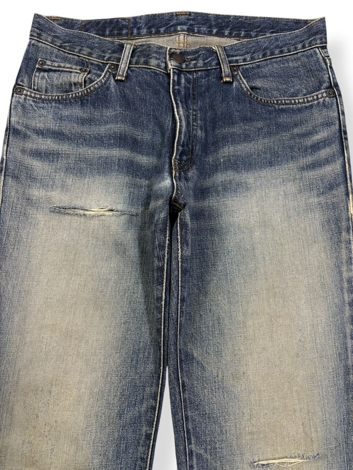 Edwin Vintage Edwin Mud Wash Flare Bootcut Distressed Jeans Size US 32 / EU 48 - 3 Thumbnail