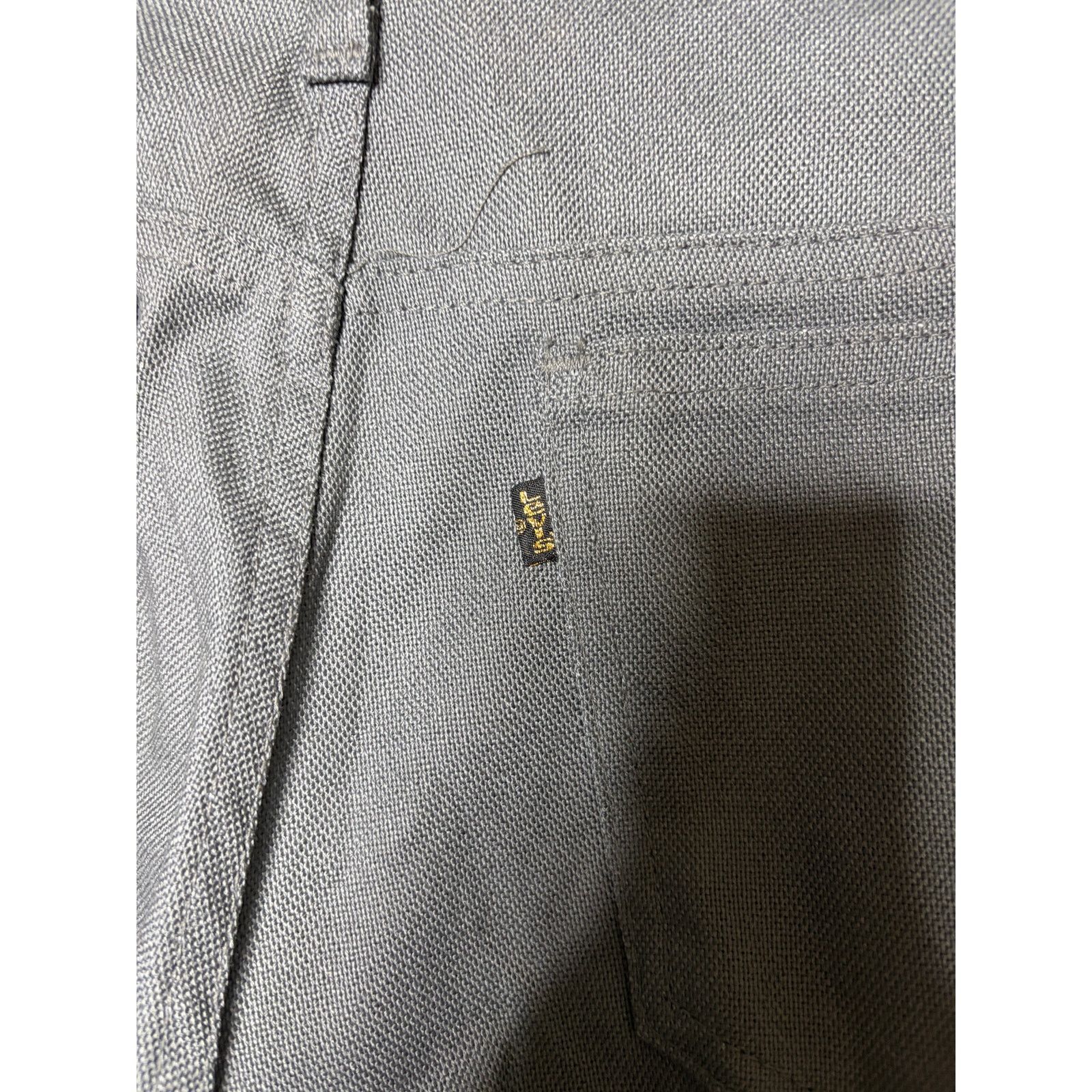 Levi's Vintage 70s Levi’s Sta-Prest Grey Dress Retro Pants 32x30 Size US 32 / EU 48 - 3 Thumbnail
