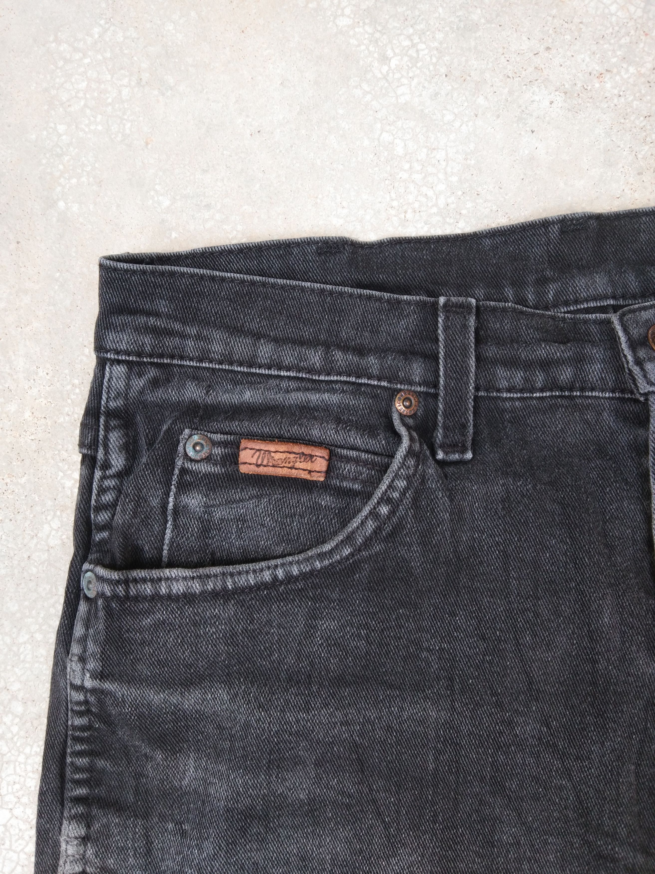 Vintage Vintage Faded Black Wrangler Distressed Jeans 30x34 Size US 30 / EU 46 - 5 Thumbnail