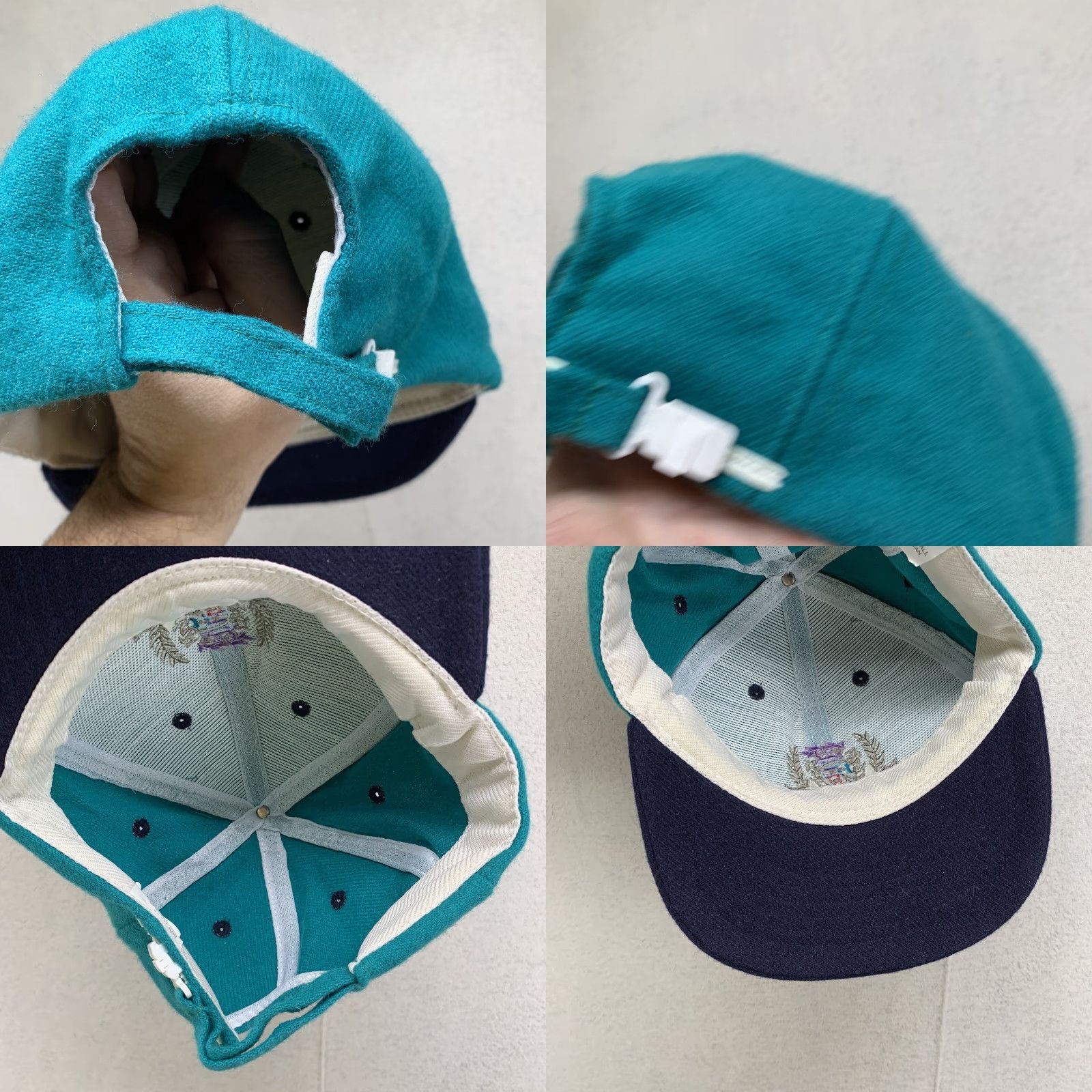 Vintage VINTAGE Fiesta Texas Cap San Antonio Theme Park Snapback Teal Wool Embroidered Logo 90s Classic Unisex Adults Adjustable Size US M / EU 48-50 / 2 - 8 Thumbnail