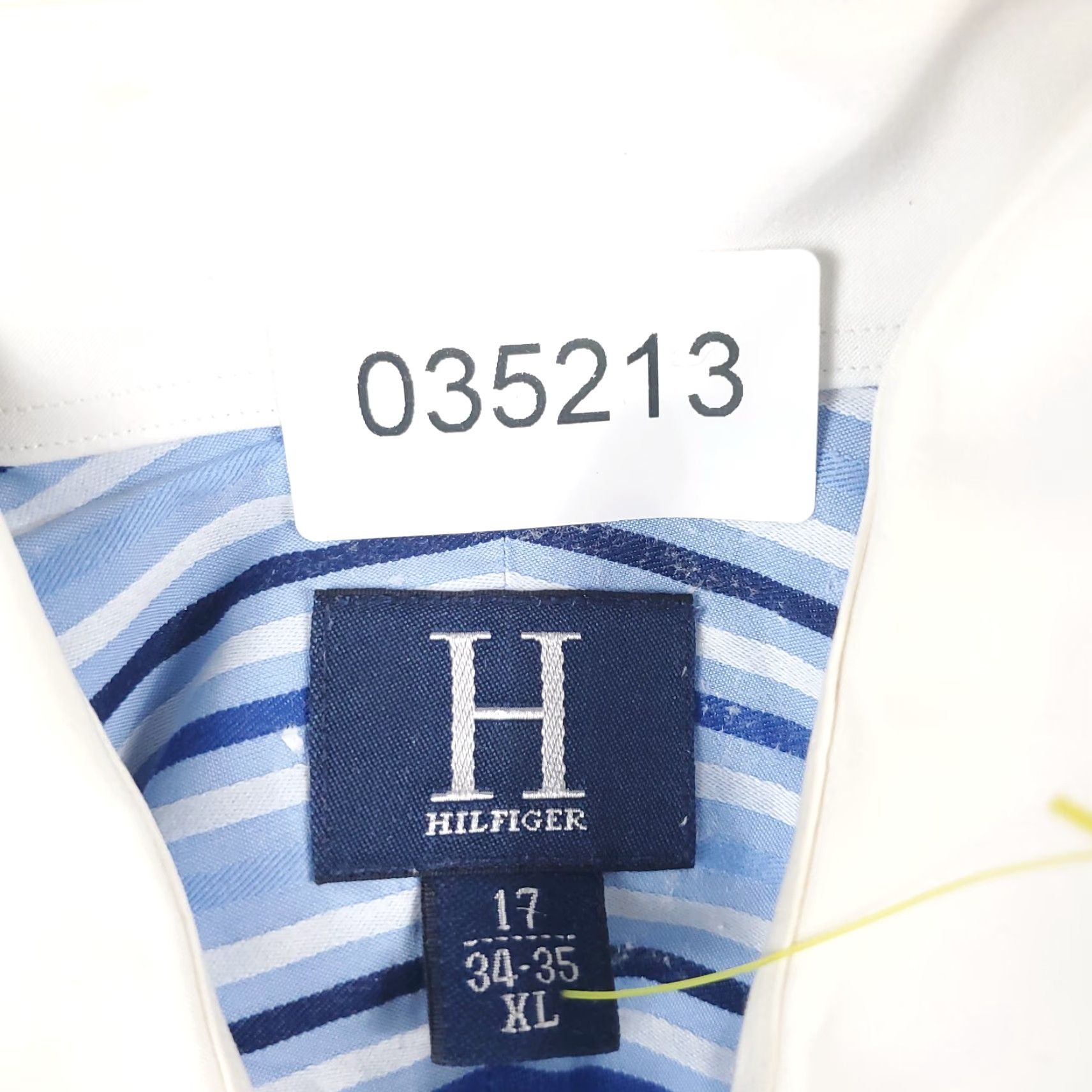 Tommy Hilfiger TOMMY HILFIGER Shirt Mens XL Blue White Striped Casual Button-Up Long Sleeve Size US XL / EU 56 / 4 - 6 Thumbnail