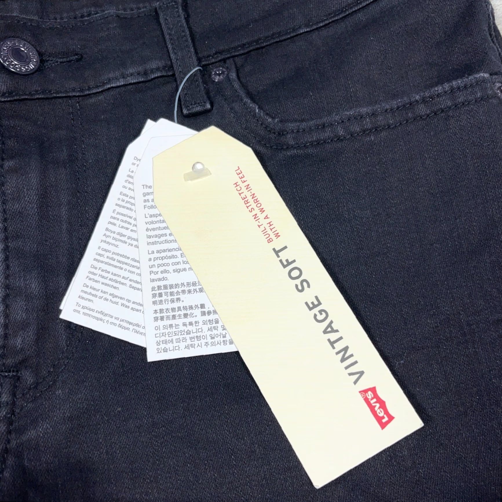 Levi's Levi's 711 Skinny Jeans Women 31 Black Mid Rise Distressed Stretch Jeans 31x30 Slim Logo 5-Pocket Size 24" / US 00 / IT 34 - 5 Thumbnail
