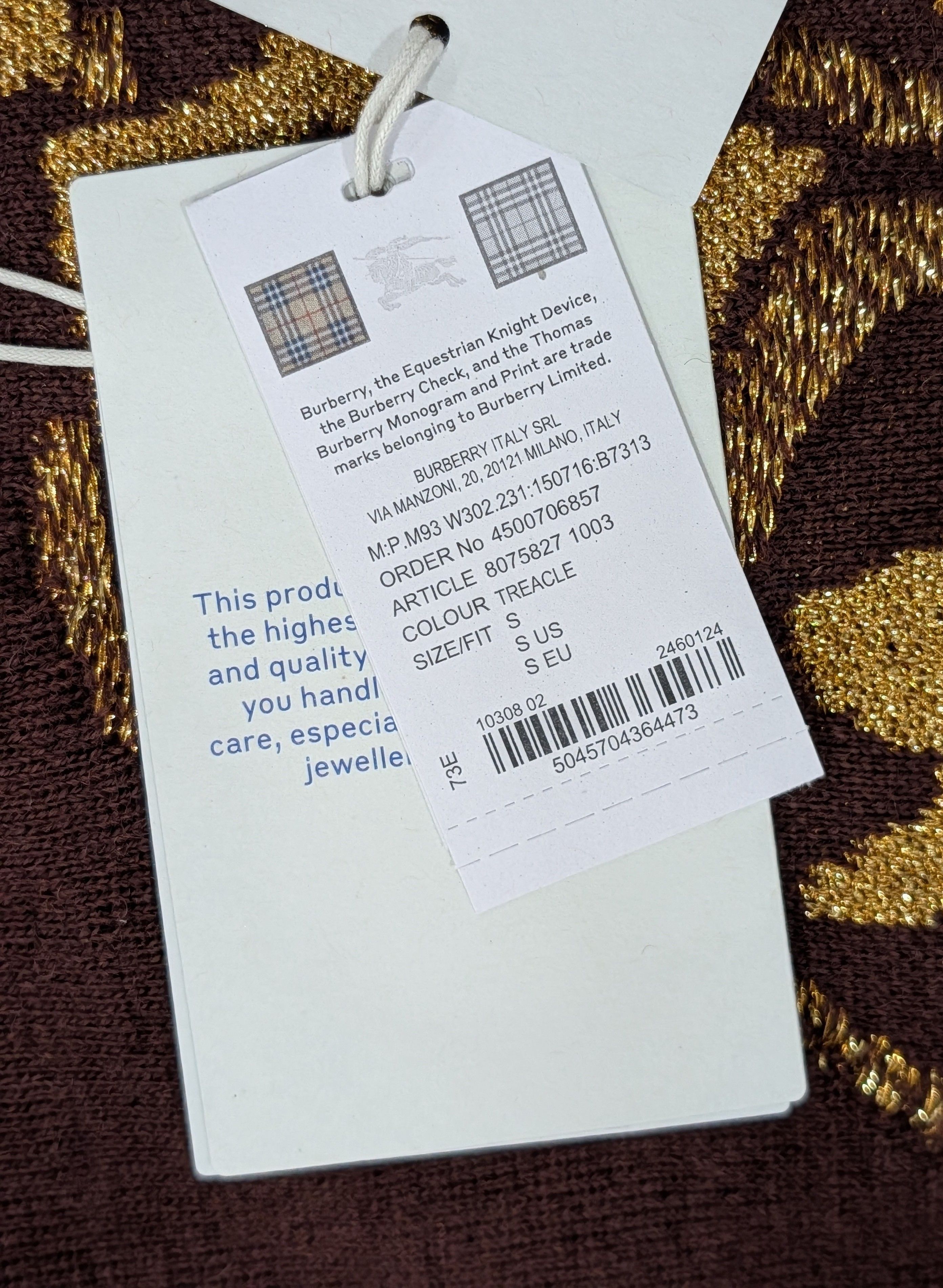 Burberry Burberry Stretch Floral Crewneck Sweater Treacle Small Size US S / EU 44-46 / 1 - 8 Thumbnail