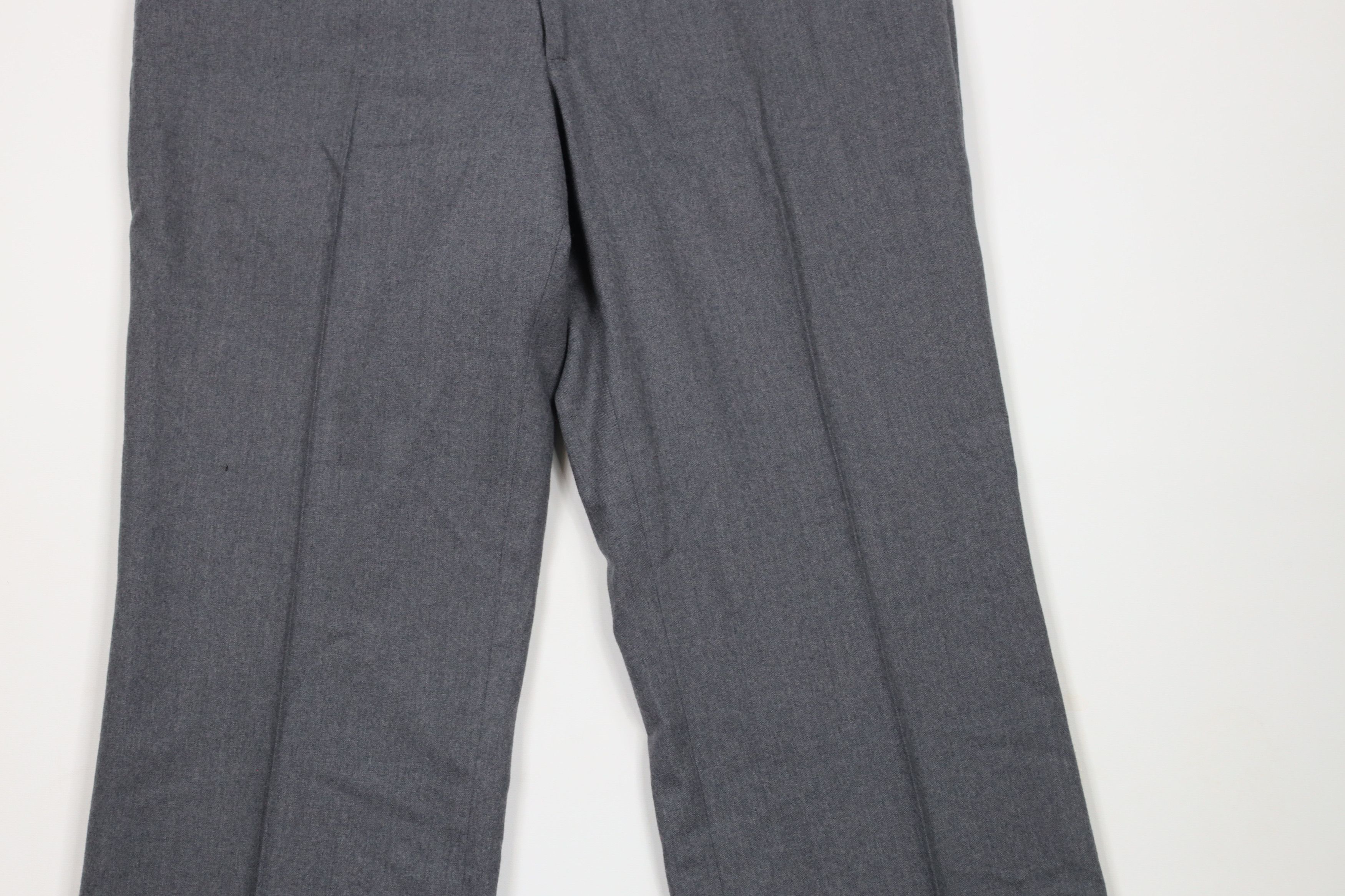 Vintage Vintage 60s 70s Streetwear Wool Bell Bottoms Pants Gray USA Size US 34 / EU 50 - 3 Thumbnail
