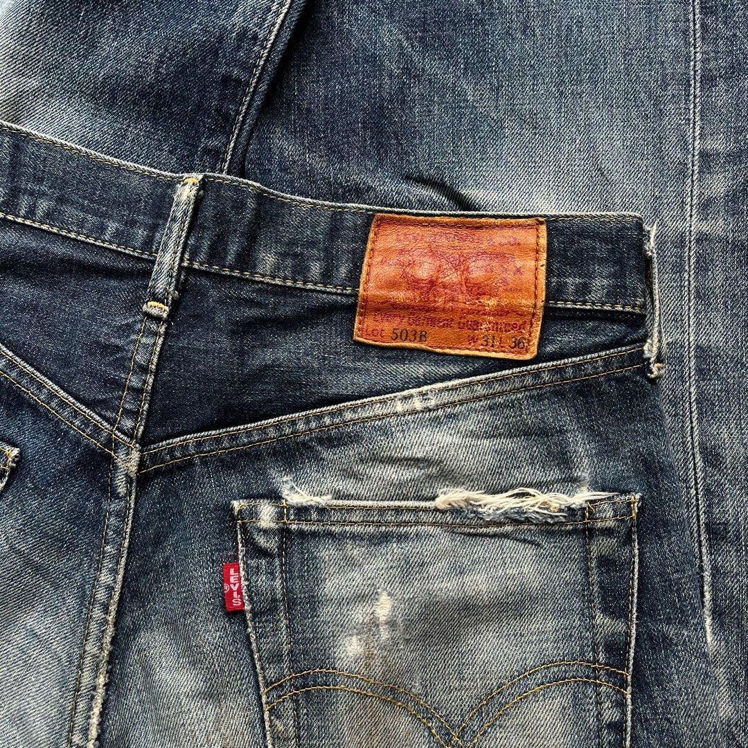 Levi's Levi's big E selvedge distressed Size US 31 - 4 Thumbnail