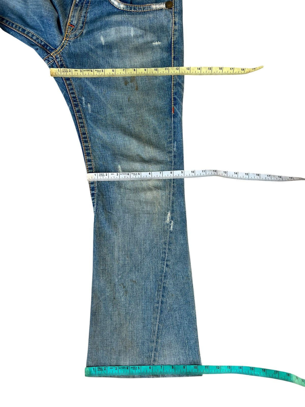 True Religion 2000s True Religion Joey Big T Dirty Mud Denim Flare Jeans Size US 33 - 5 Thumbnail
