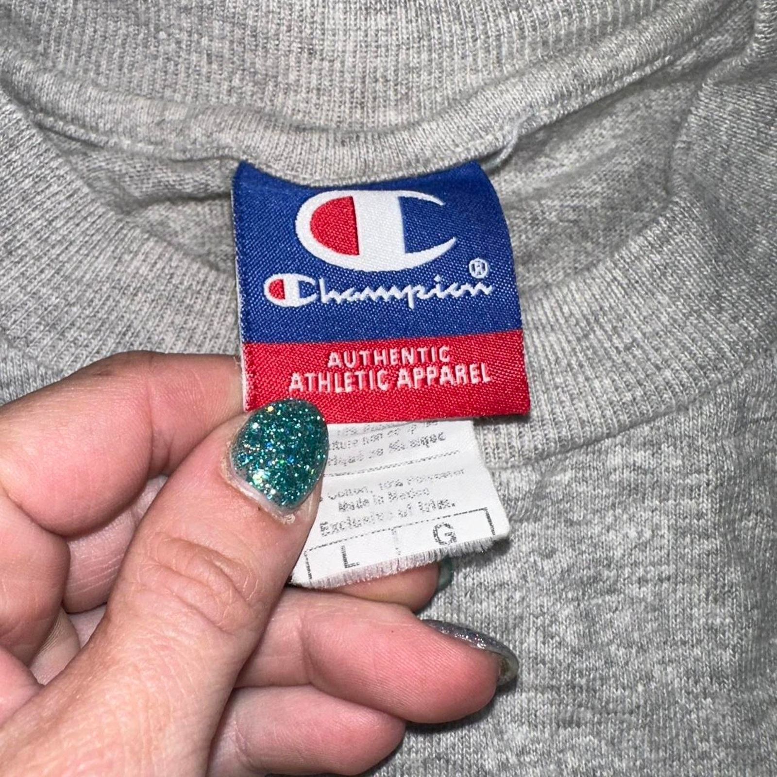 Champion × MLB × Vintage Champion Atlanta Braves Embroidered T Shirt MLB size L 20x27 Size US L / EU 52-54 / 3 - 3 Thumbnail