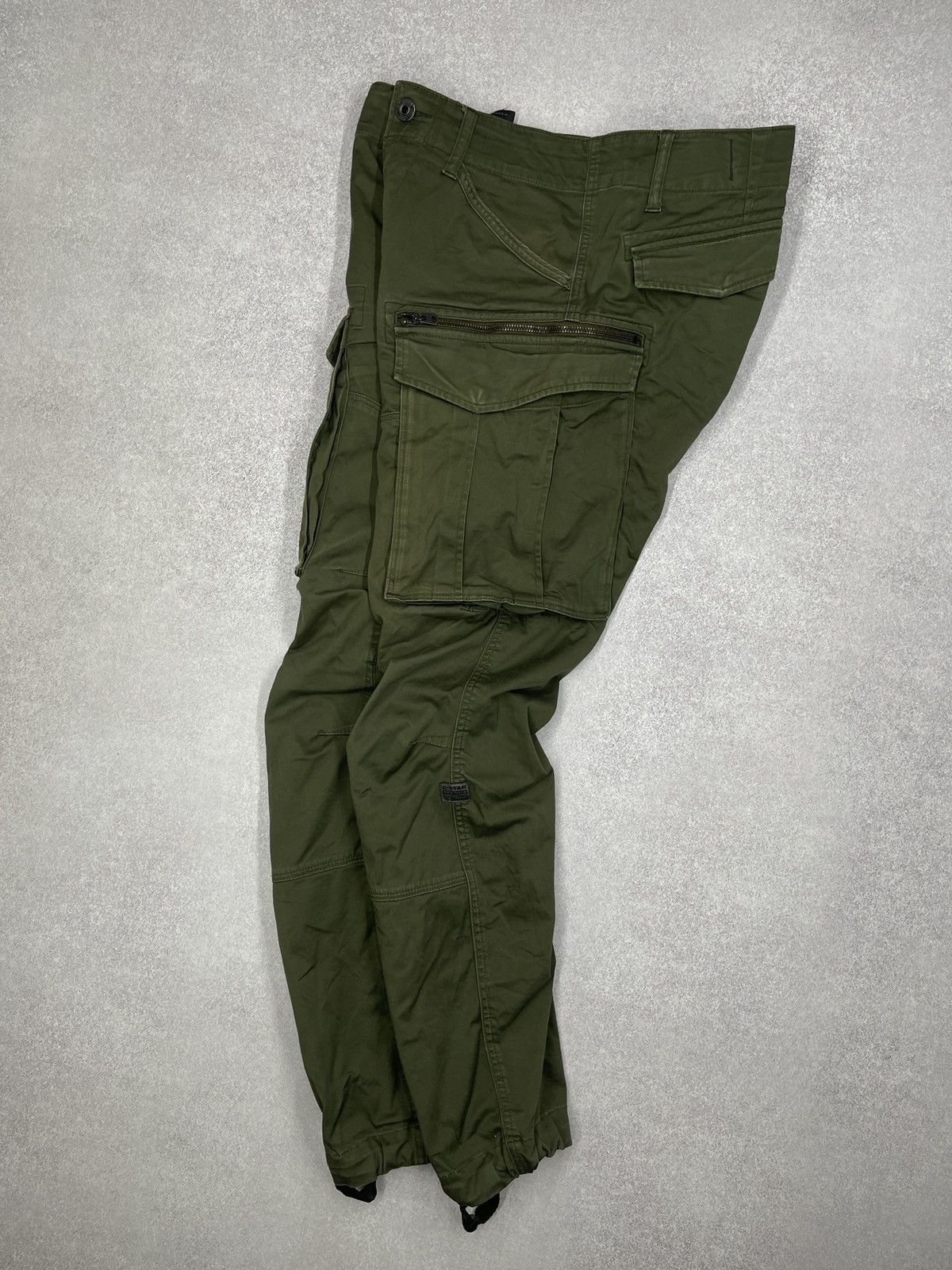 G-Star Mens G Star Raw Rovic Zip 3D Cargo Pants Khaki Multipocket Size US 31 - 4 Thumbnail
