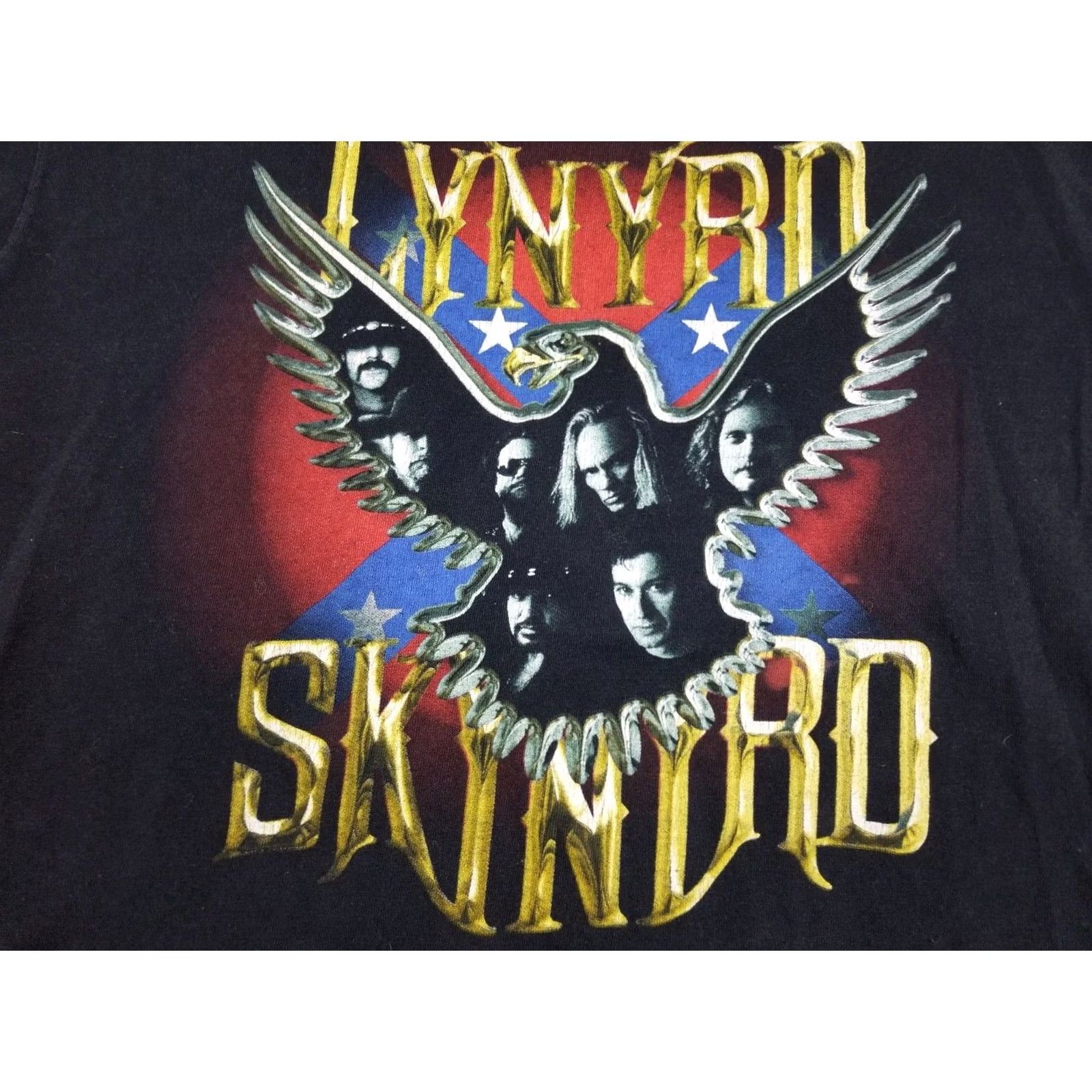 Vintage VINTAGE LYNYRD SKYNYRD ROCK BAND TOUR T-SHIRT 2000 LARGE Mens Gray Size US XL / EU 56 / 4 - 2 Thumbnail