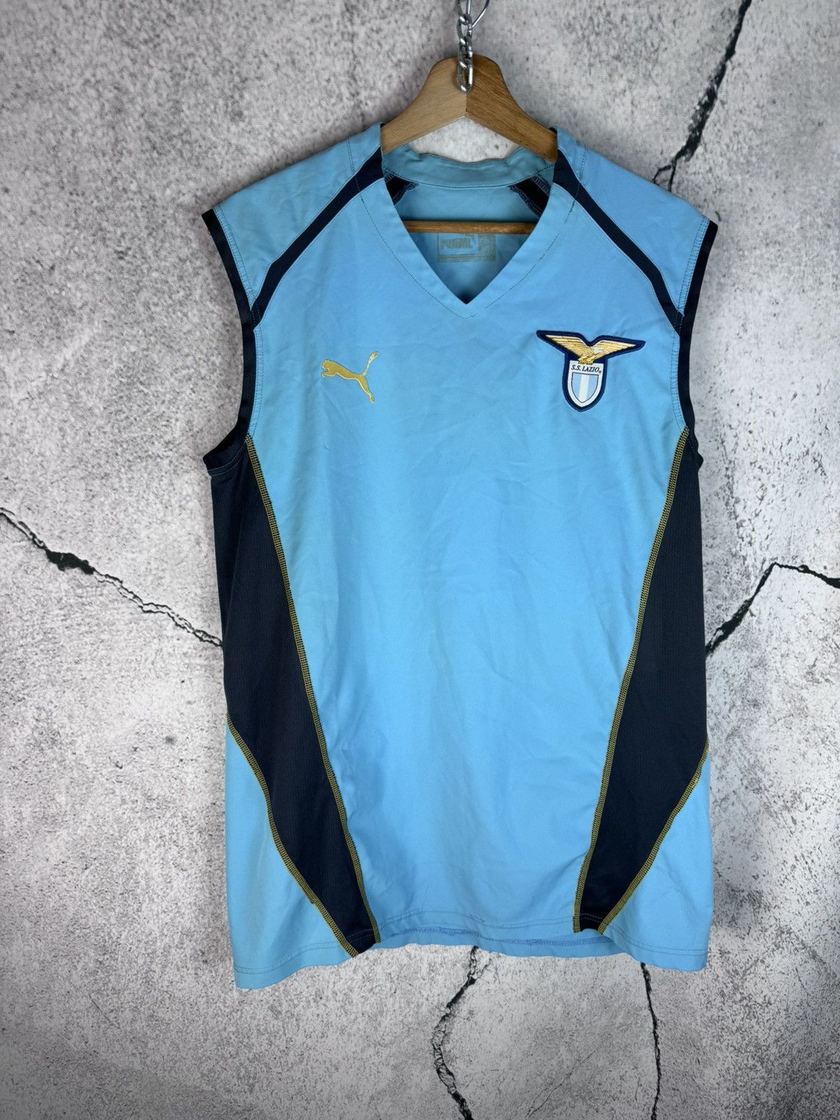 Puma 2005 2006 Lazio Roma Italy Vintage Puma Soccer Jersey Shirt Size US M / EU 48-50 / 2 - 1 Thumbnail