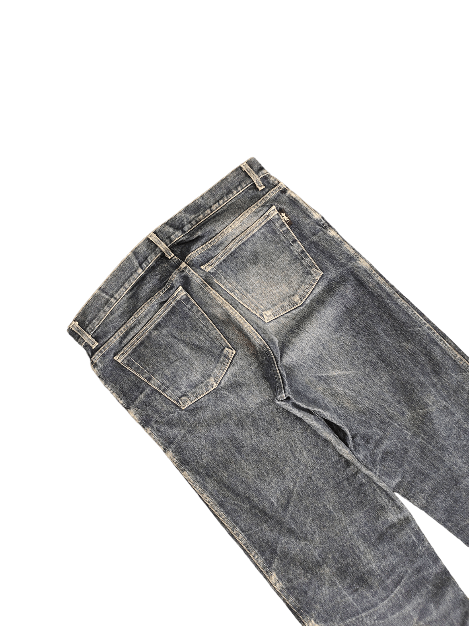 agnes b. Vintage 90s Agnes B. Homme Clawmark Faded Denim Jeans Size US 34 / EU 50 - 14 Thumbnail