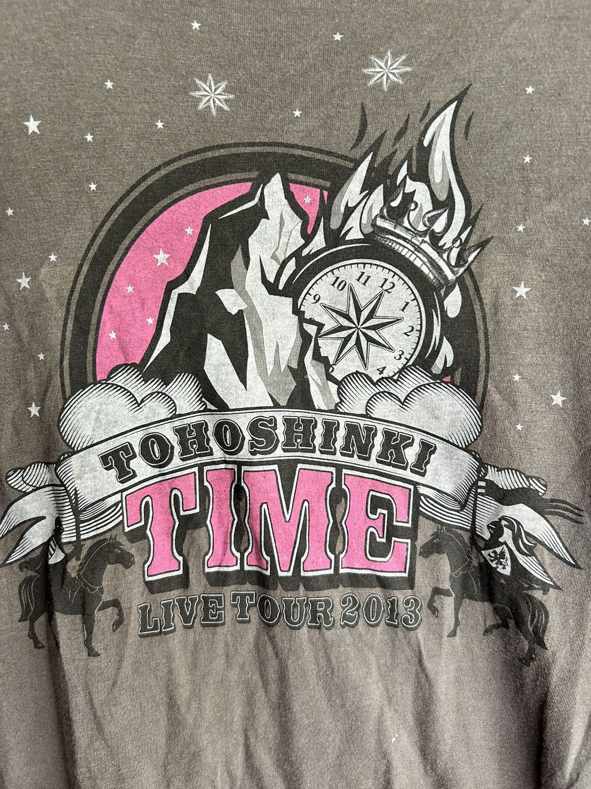 Band Tees × Vintage TOHOSHINKI TIME LIVE TOUR 2013 TEE Size US M / EU 48-50 / 2 - 2 Thumbnail