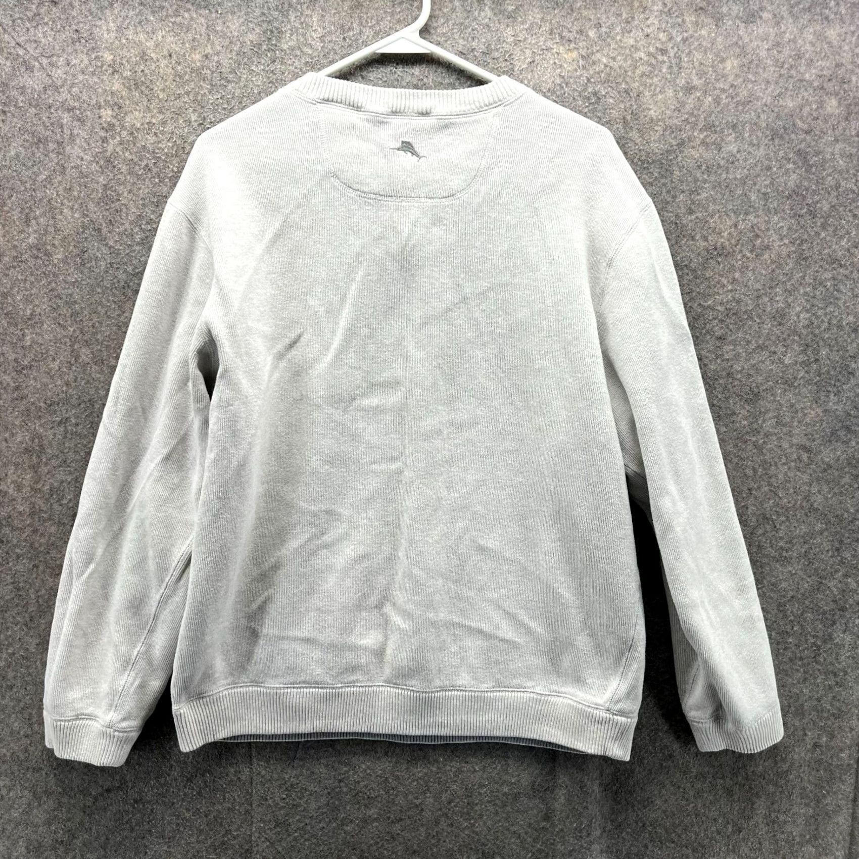 Tommy Bahama VINTAGE Tommy Bahama Sweater Mens M Gray Reversible Fleece Cotton Pullover Long Sleeve Size US M / EU 48-50 / 2 - 4 Thumbnail