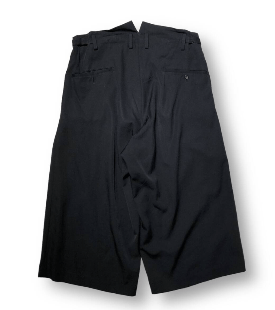 Yohji Yamamoto Yohji Yamamoto Pour Homme Wool Cropped Wide Suspender Pants Size US 30 / EU 46 - 8 Thumbnail