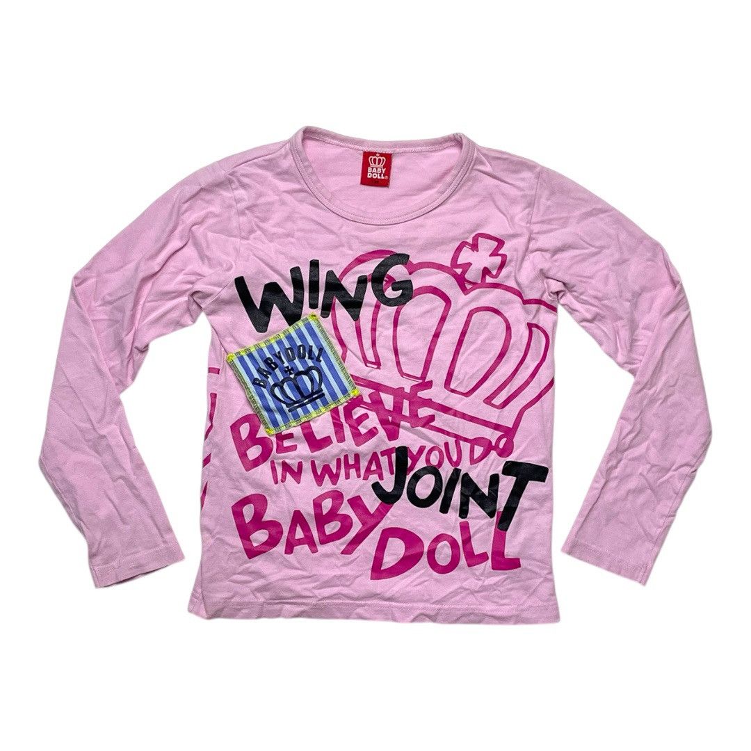 Other Baby Doll Y2K Pink Long Sleeve Shirt – Size 130 Size XXS / US 00 / IT 34 - 1 Thumbnail