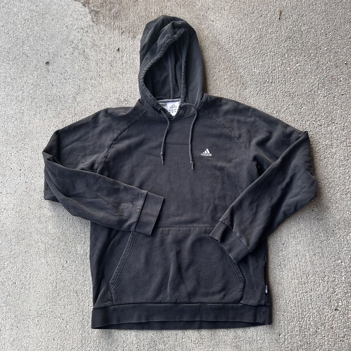 Adidas × Vintage 2006 minimalistic, black Adidas hoodie Size US L / EU 52-54 / 3 - 1 Thumbnail