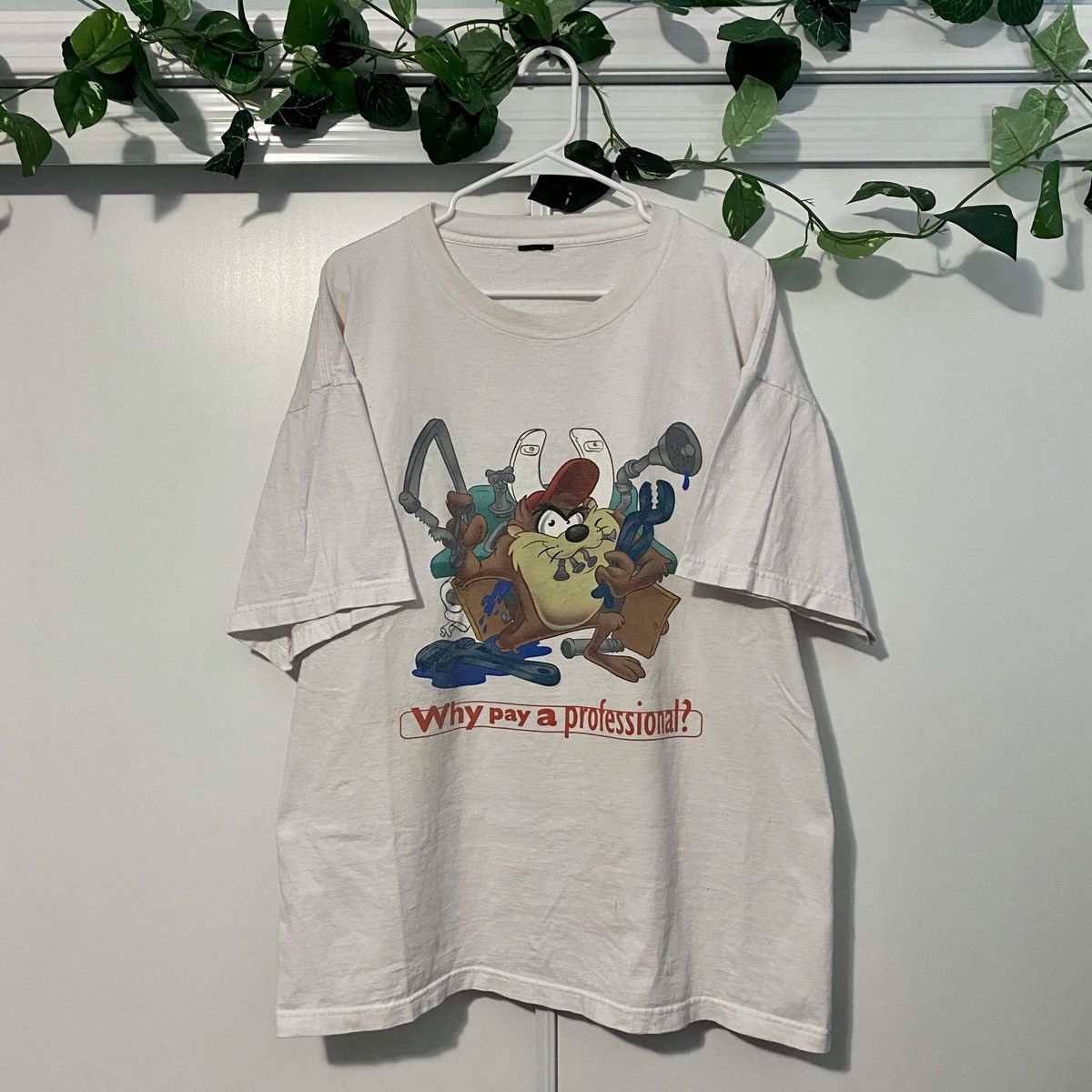 Warner Bros Vintage 1998 Looney Tunes Taz T-Shirt Size US XXL / EU 58 / 5 - 1 Thumbnail