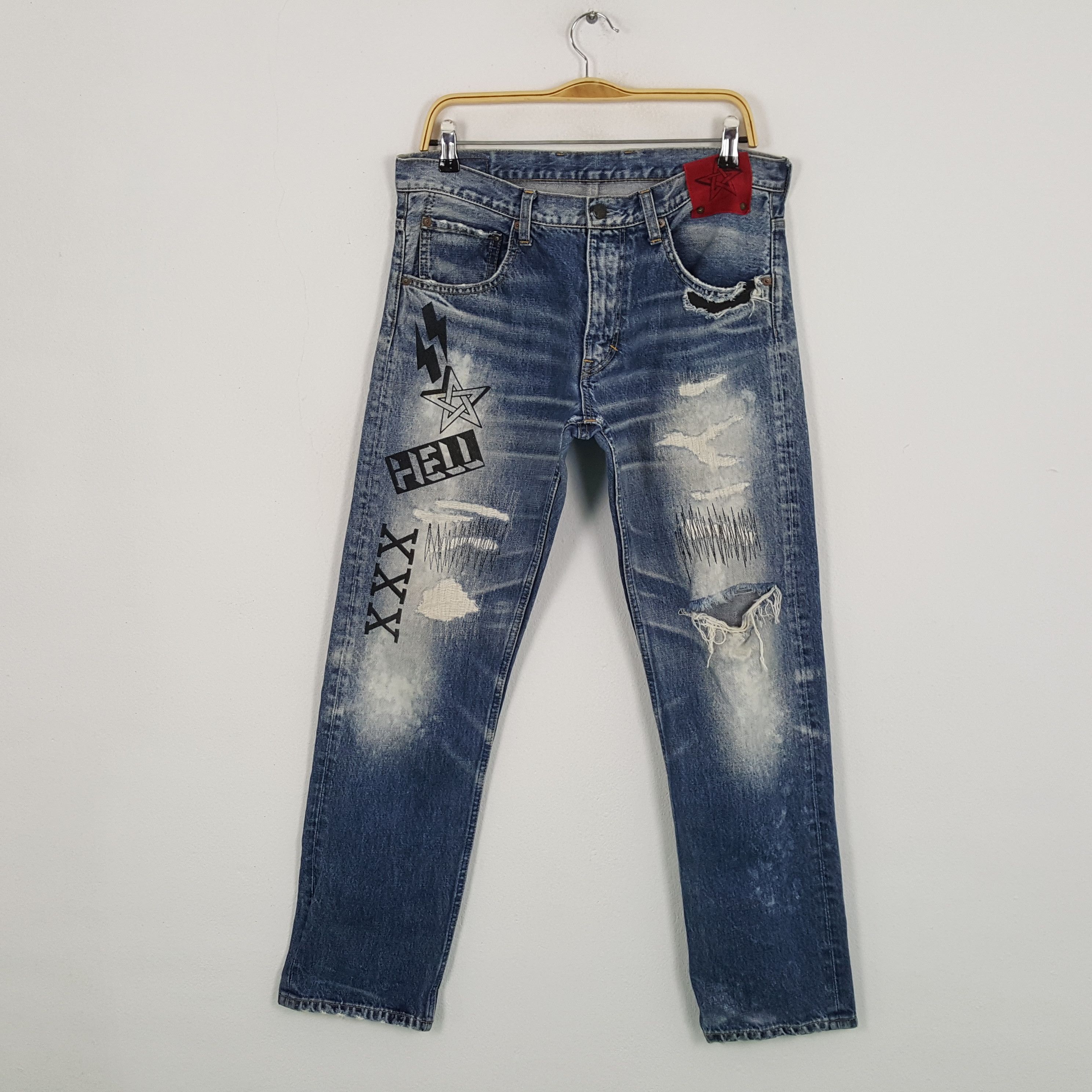 If Six Was Nine × Japanese Brand × Vintage Vintage If Six Was Nine Japanese Brand Distressed Style Jean Size US 33 - 1 Thumbnail