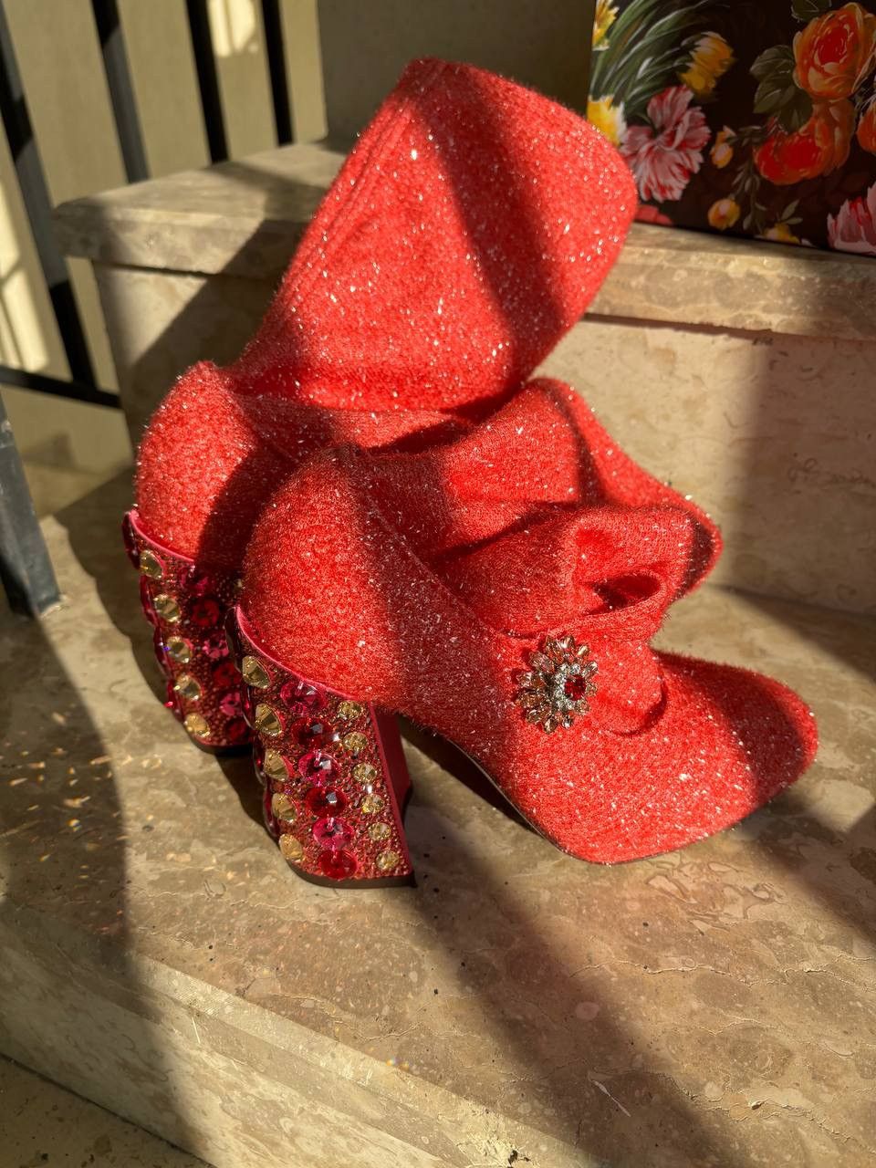 Dolce & Gabbana Dolce&Gabbana glitter boots Size US 8 / IT 38 - 2 Thumbnail