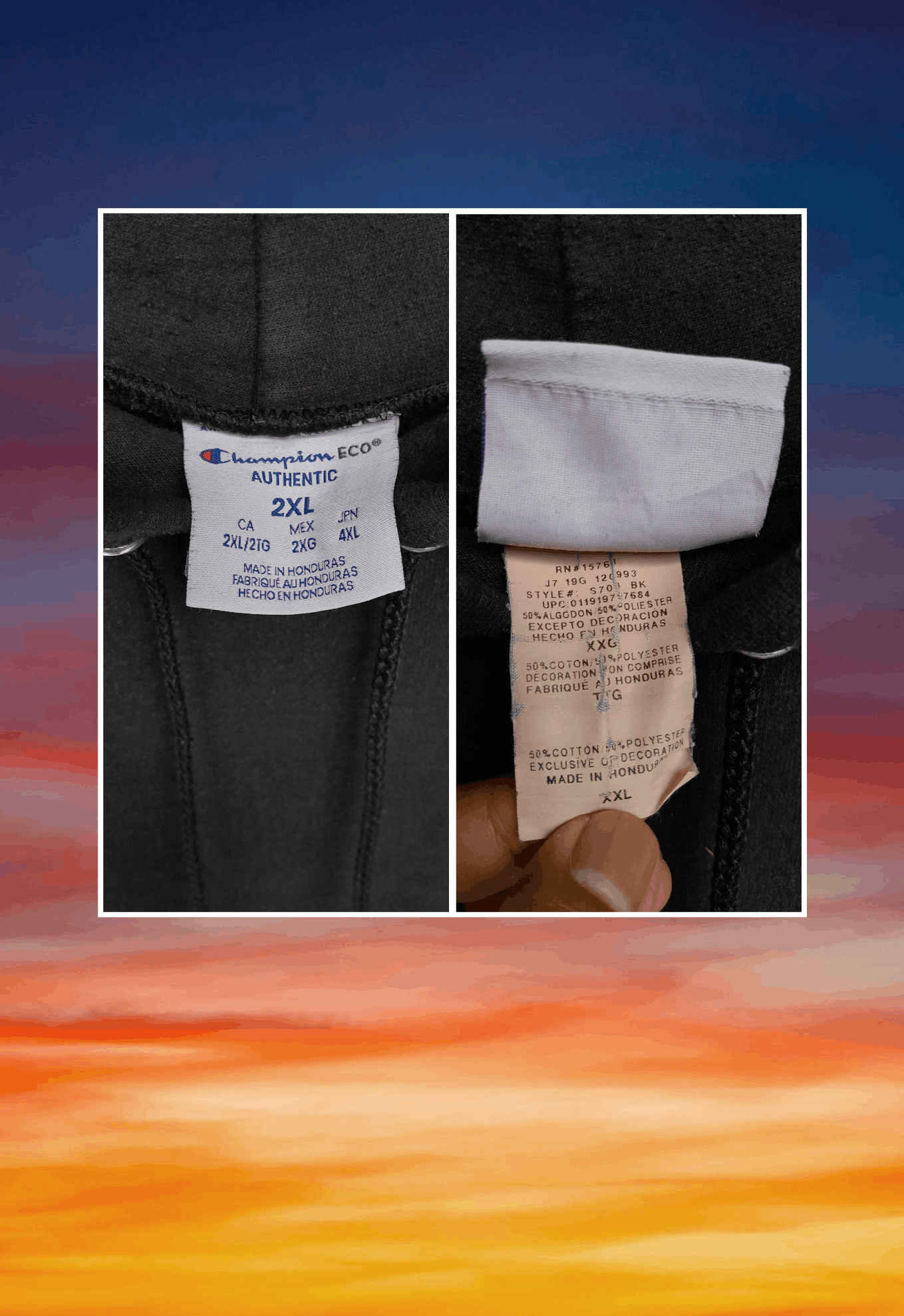 Champion Y2K vintage streetwear Blank champion hoodie Size US XXL / EU 58 / 5 - 5 Thumbnail