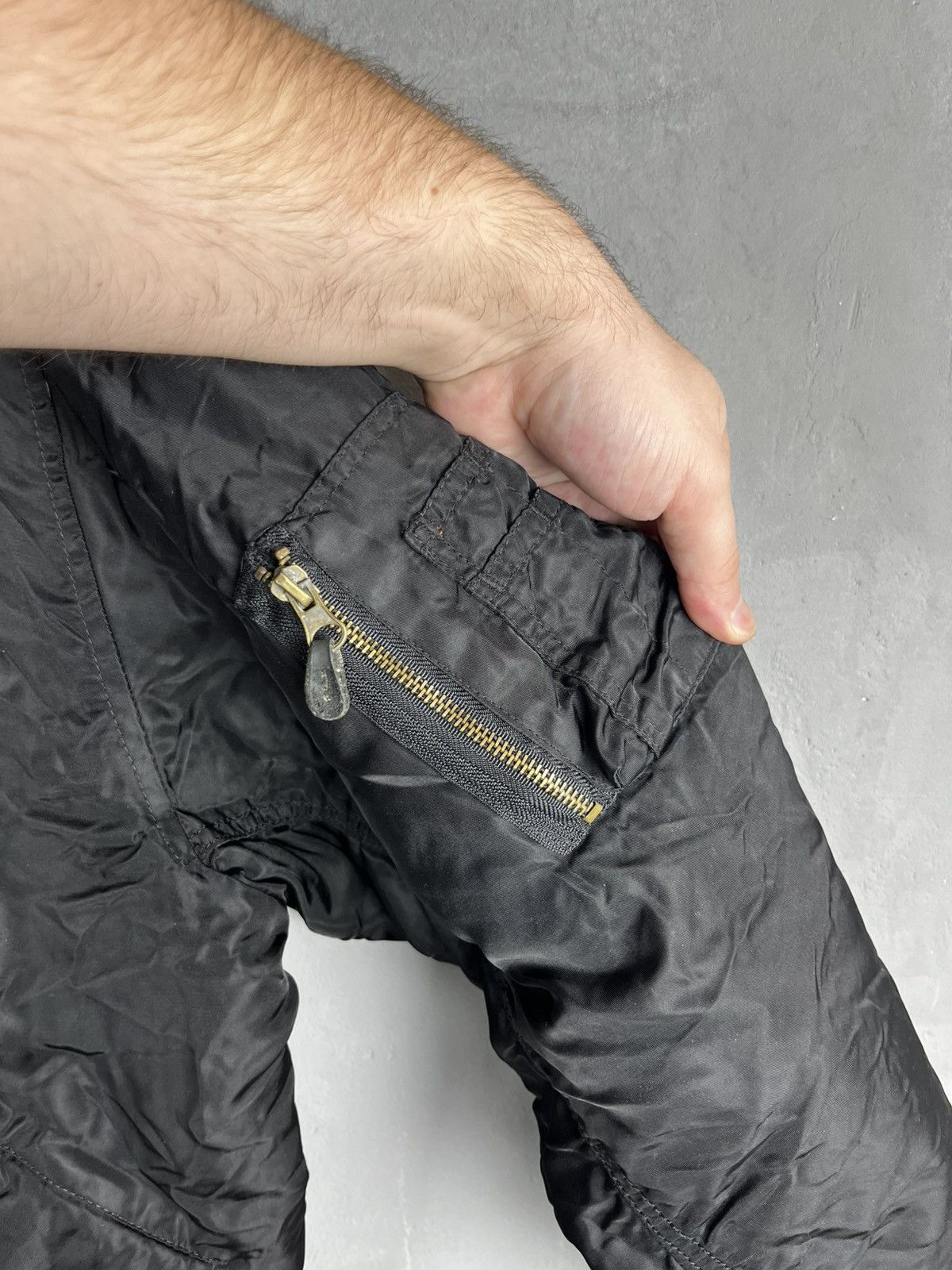 Vintage MA-1 Bomber Jacket 78 Black Size Large Size US L / EU 52-54 / 3 - 9 Thumbnail