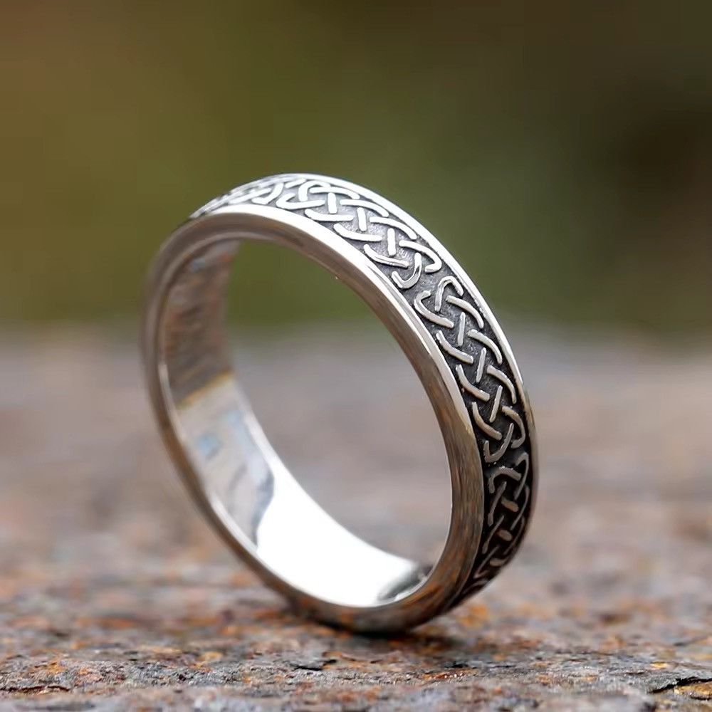 Jewelry x Vintage Creative Design Simple Cz Ring in Silver, Men's