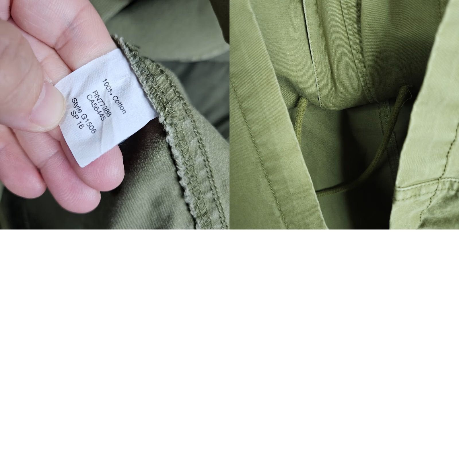 J.Crew J.CREW Jacket Green Standing Collar Full zip Pockets Unlined Size L Womens Shirt? (Note: This line would be corrected below) Size L / US 10 / IT 46 - 8 Thumbnail